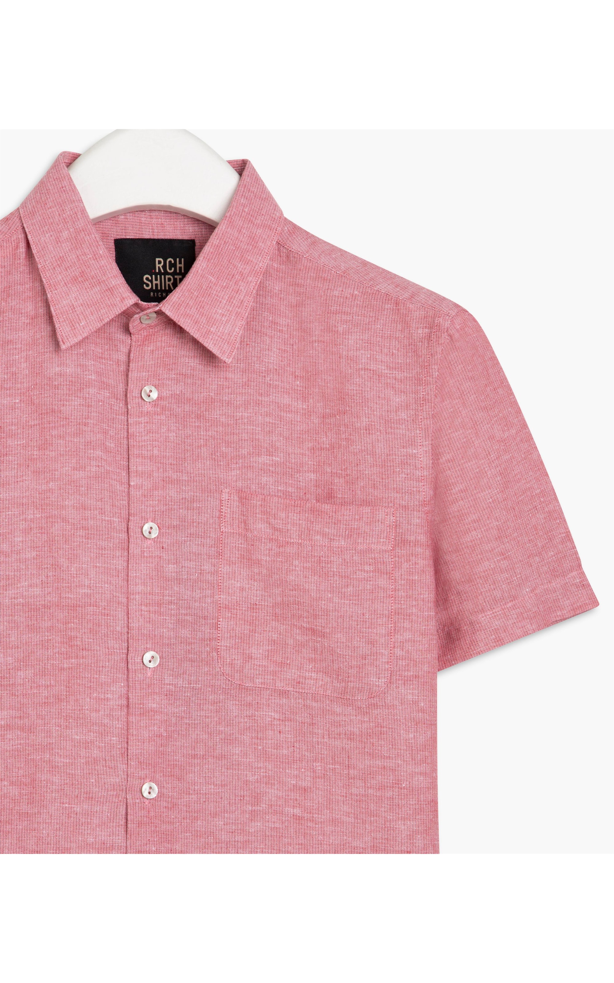 Camisa Linho  Pinhal Listrada Mc Vermelho