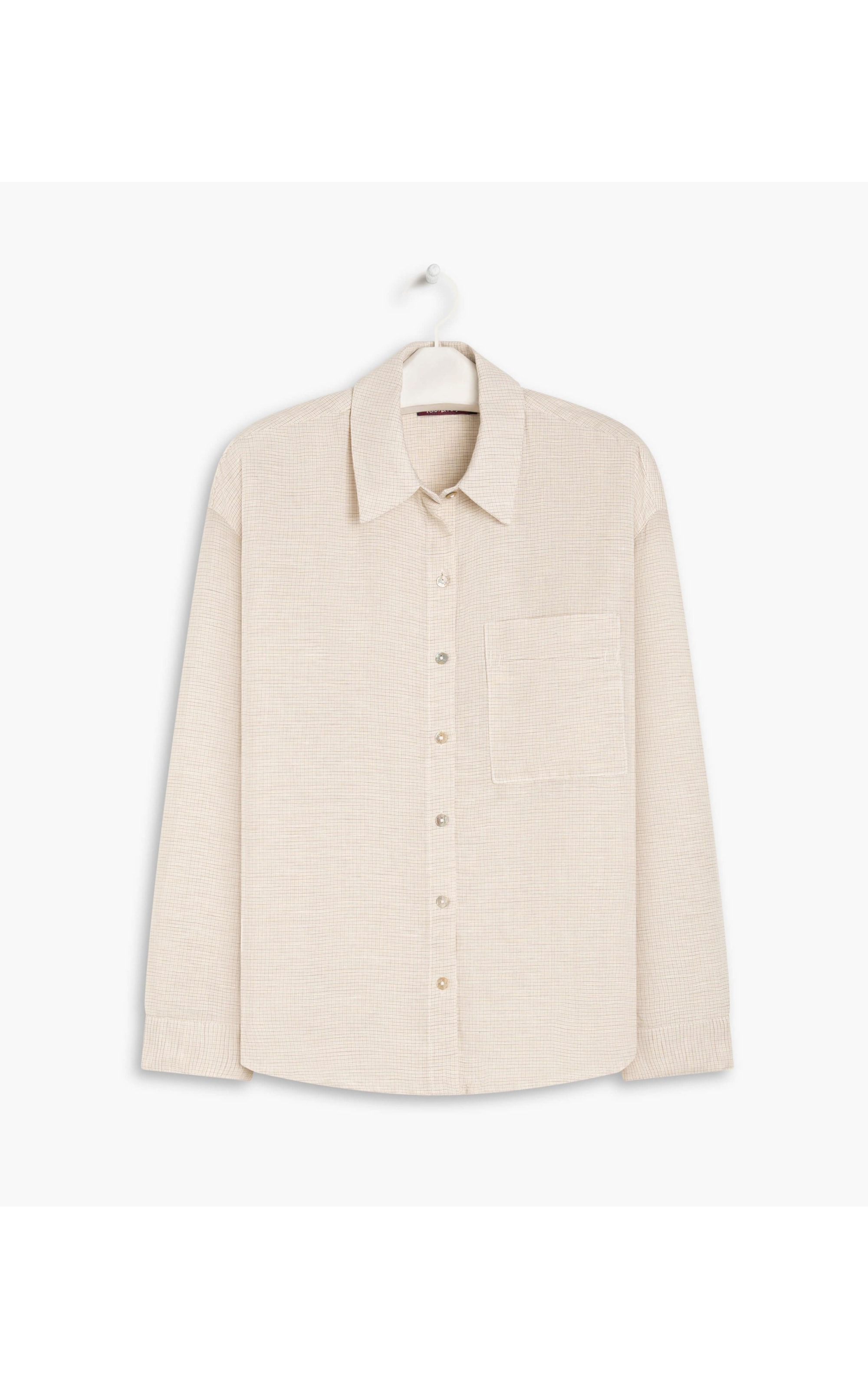 Camisa Linho  Pipa Checks Natural