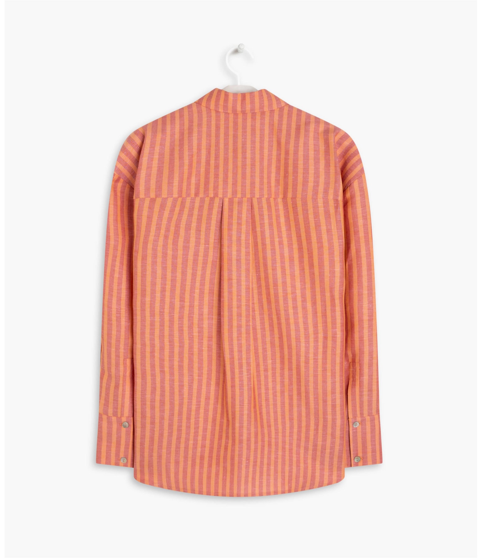  Camisa Linho  Pipa  Striped Laranja
