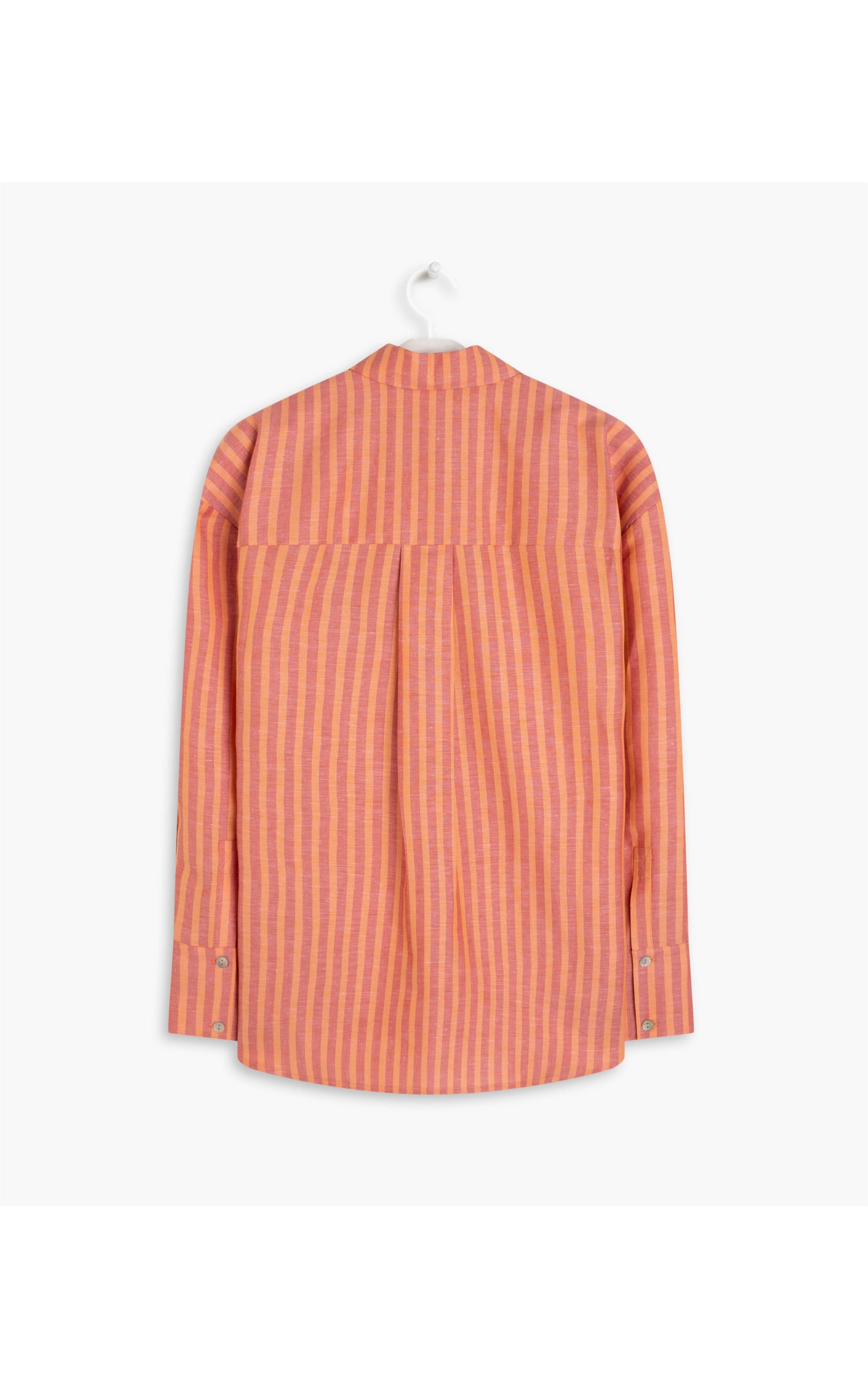  Camisa Linho  Pipa  Striped Laranja