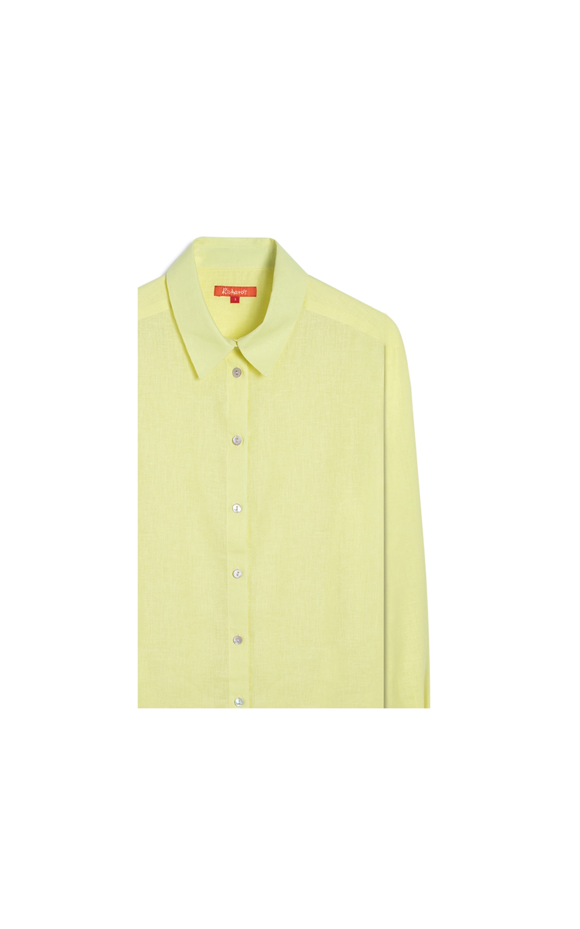 Camisa Linho  Piva Amarelo Limao