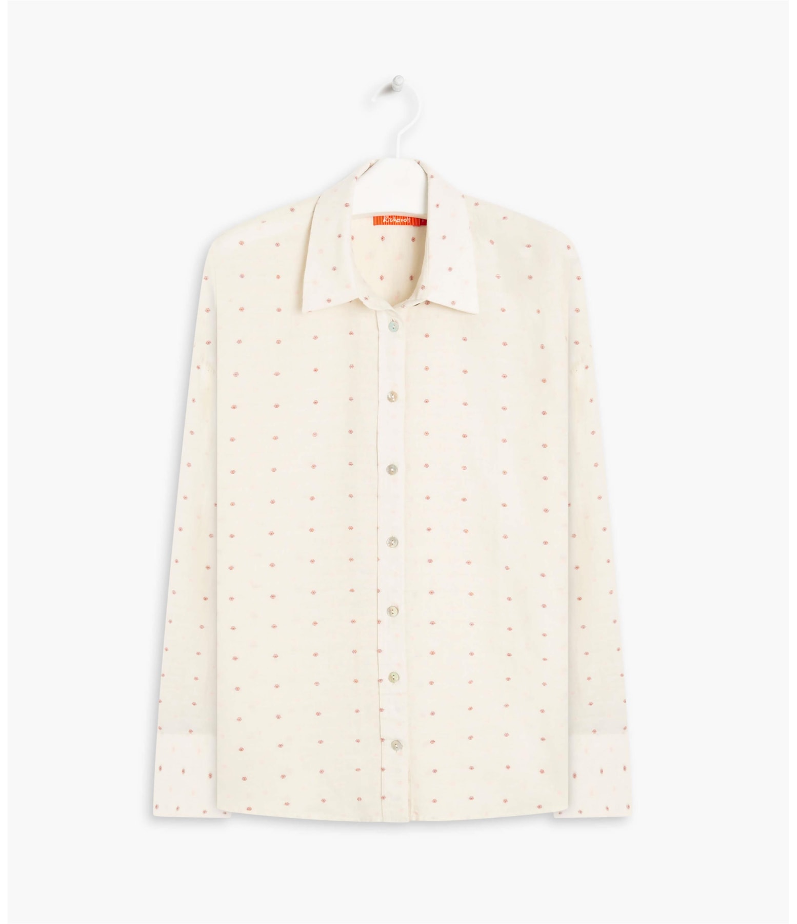 Camisa Linho  Piva Dots Off White