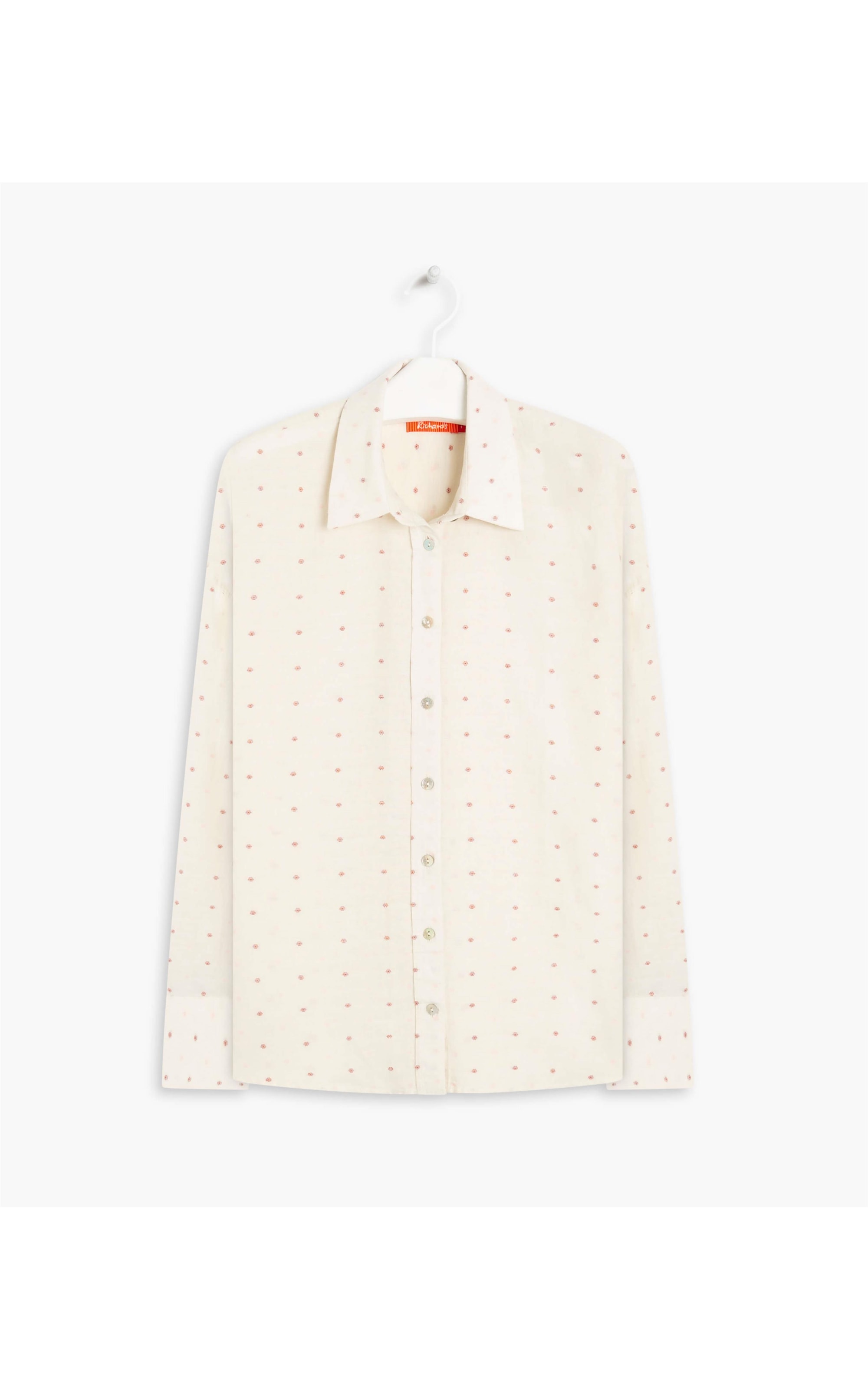 Camisa Linho  Piva Dots Off White