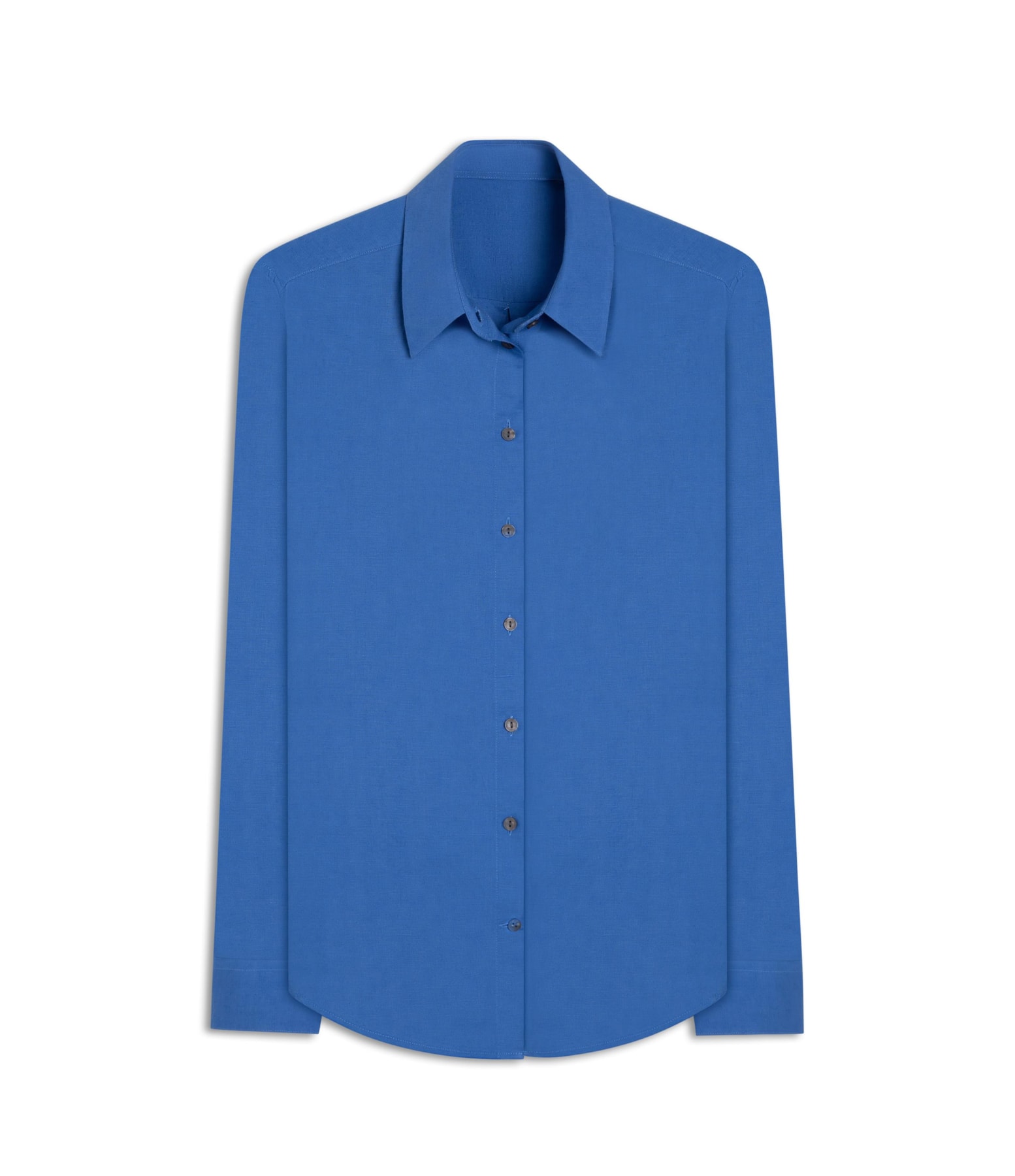 Camisa Linho  Piva  Feminino Azul Bic