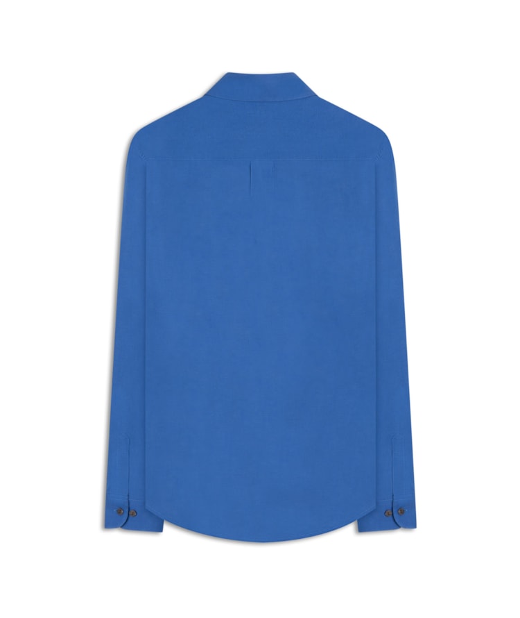 Camisa Linho  Piva  Feminino Azul Bic