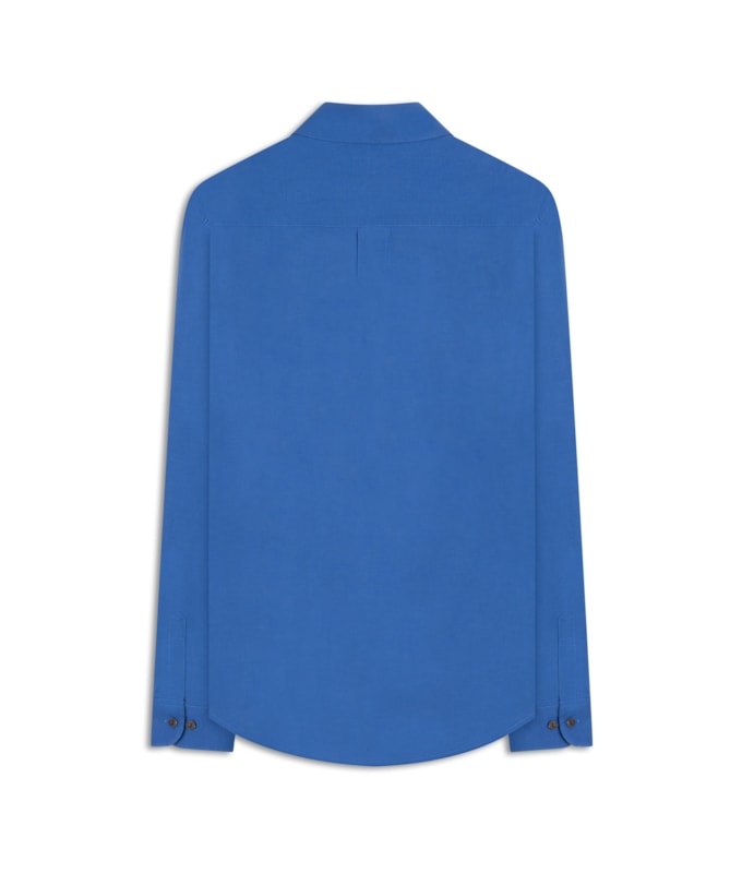 Camisa Linho  Piva  Feminino Azul Bic