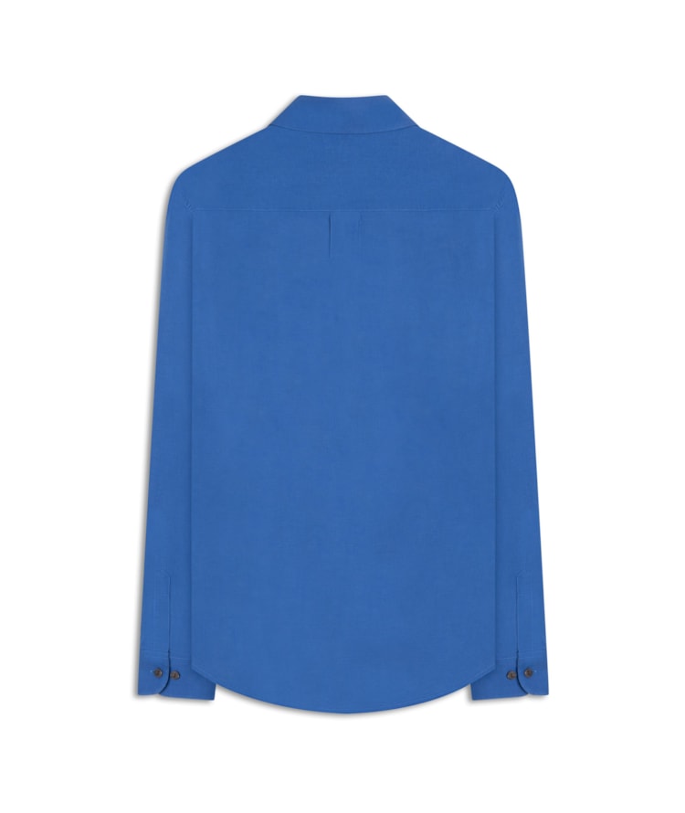 Camisa Linho  Piva  Feminino Azul Bic