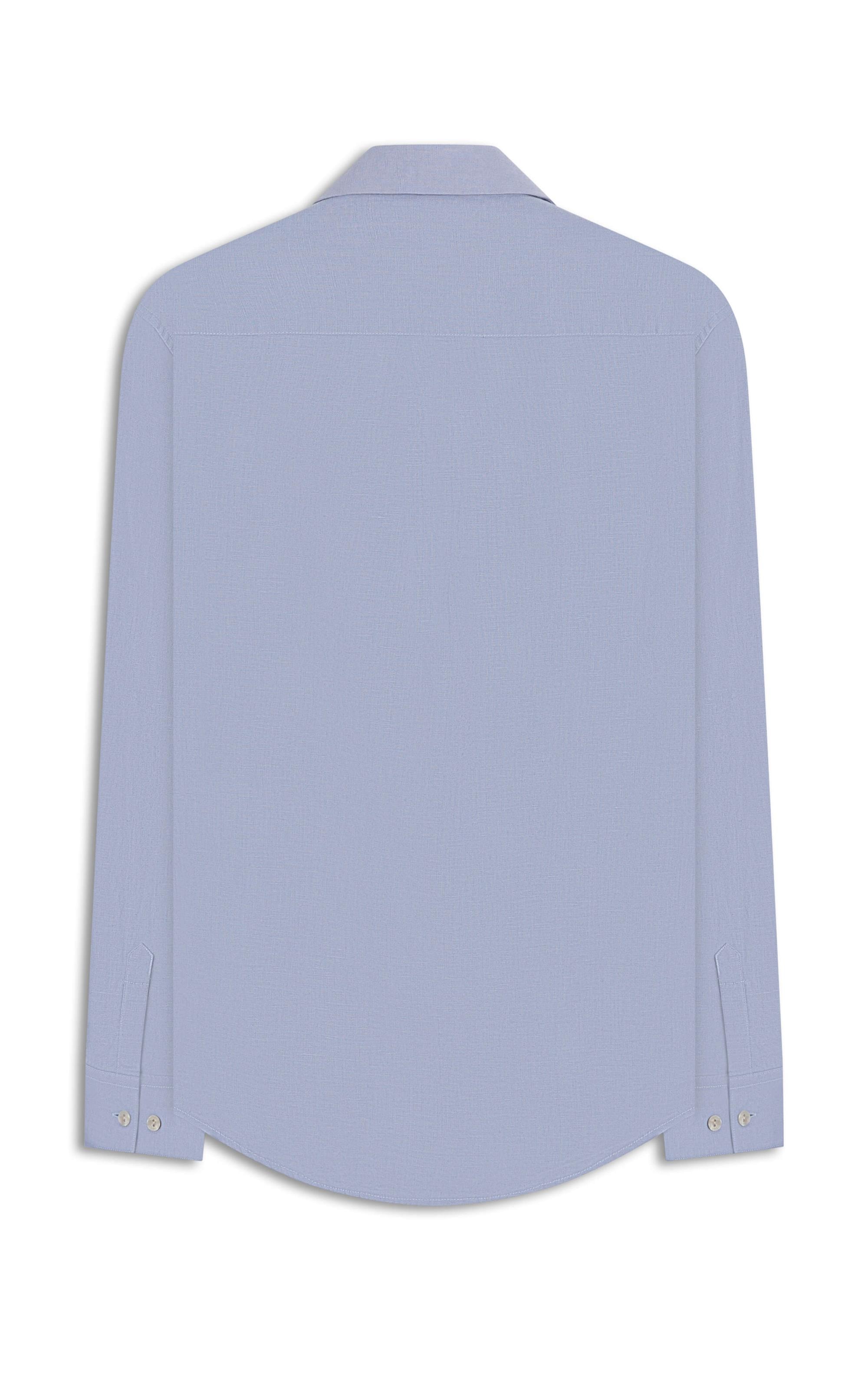 Camisa Linho  Piva  Feminino Azul Claro
