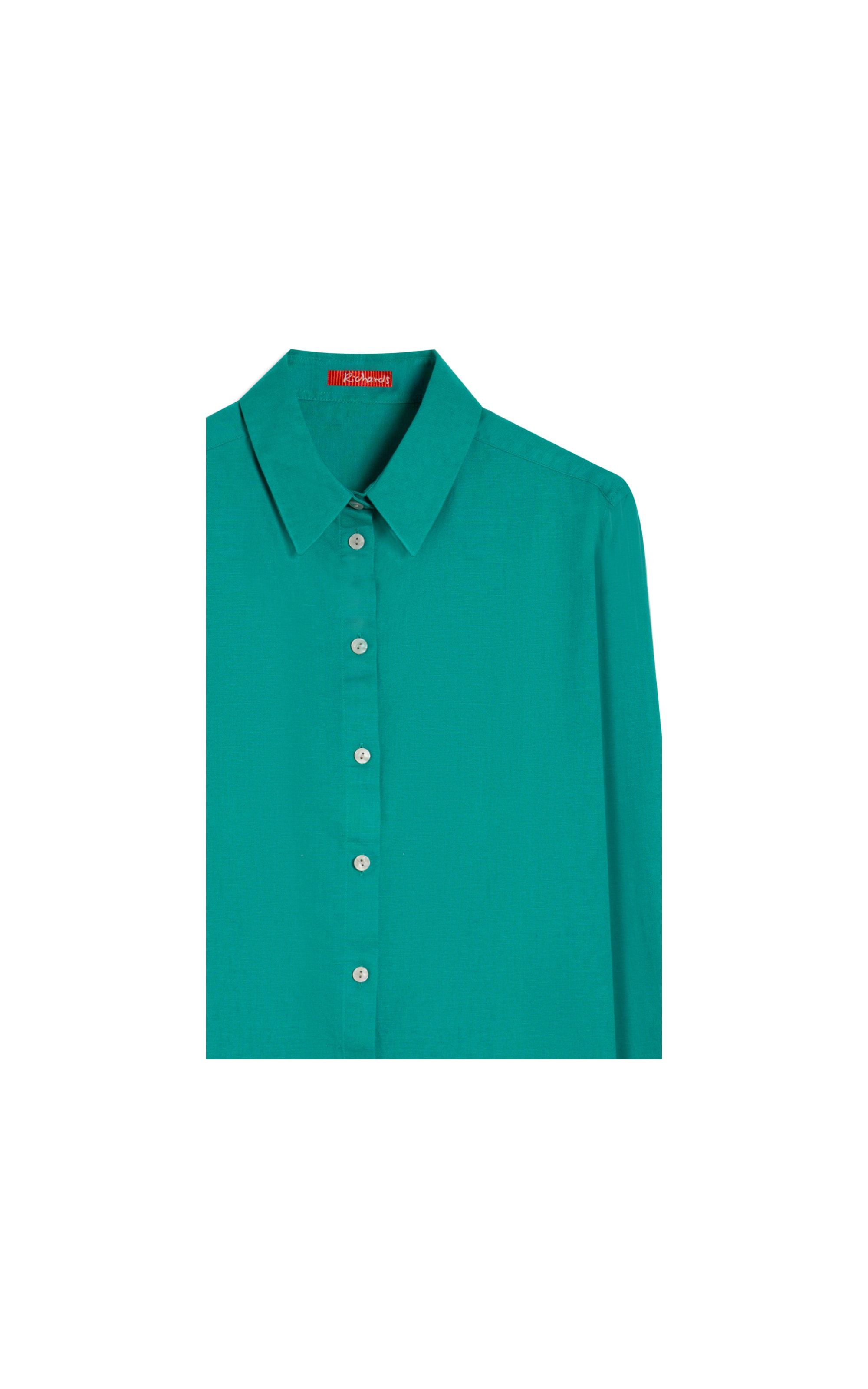 Camisa Linho  Piva  Feminino Esmeralda