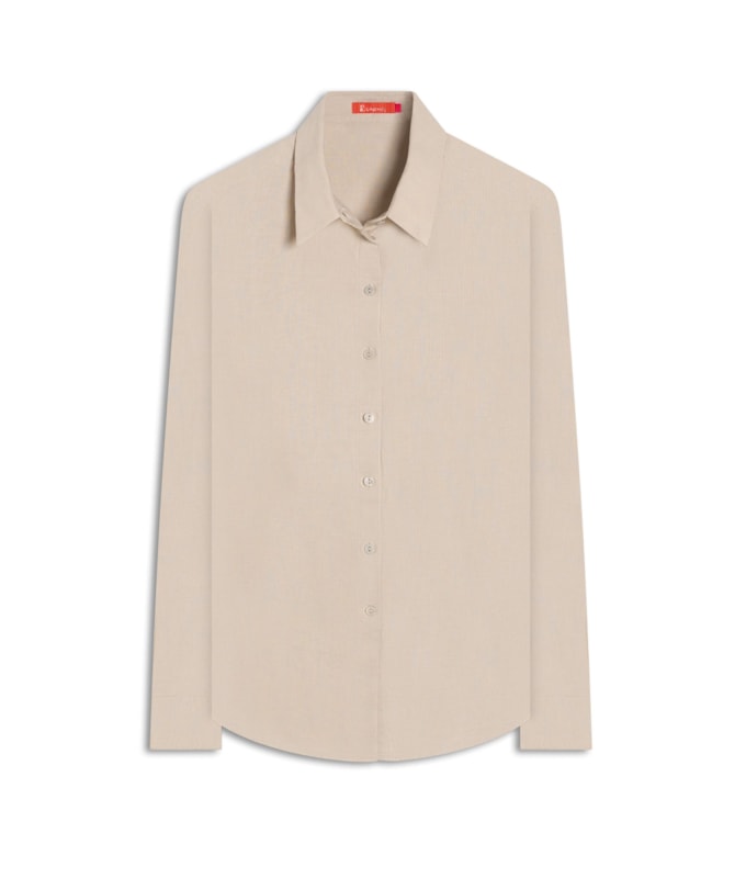 Camisa Linho  Piva  Feminino Gelo