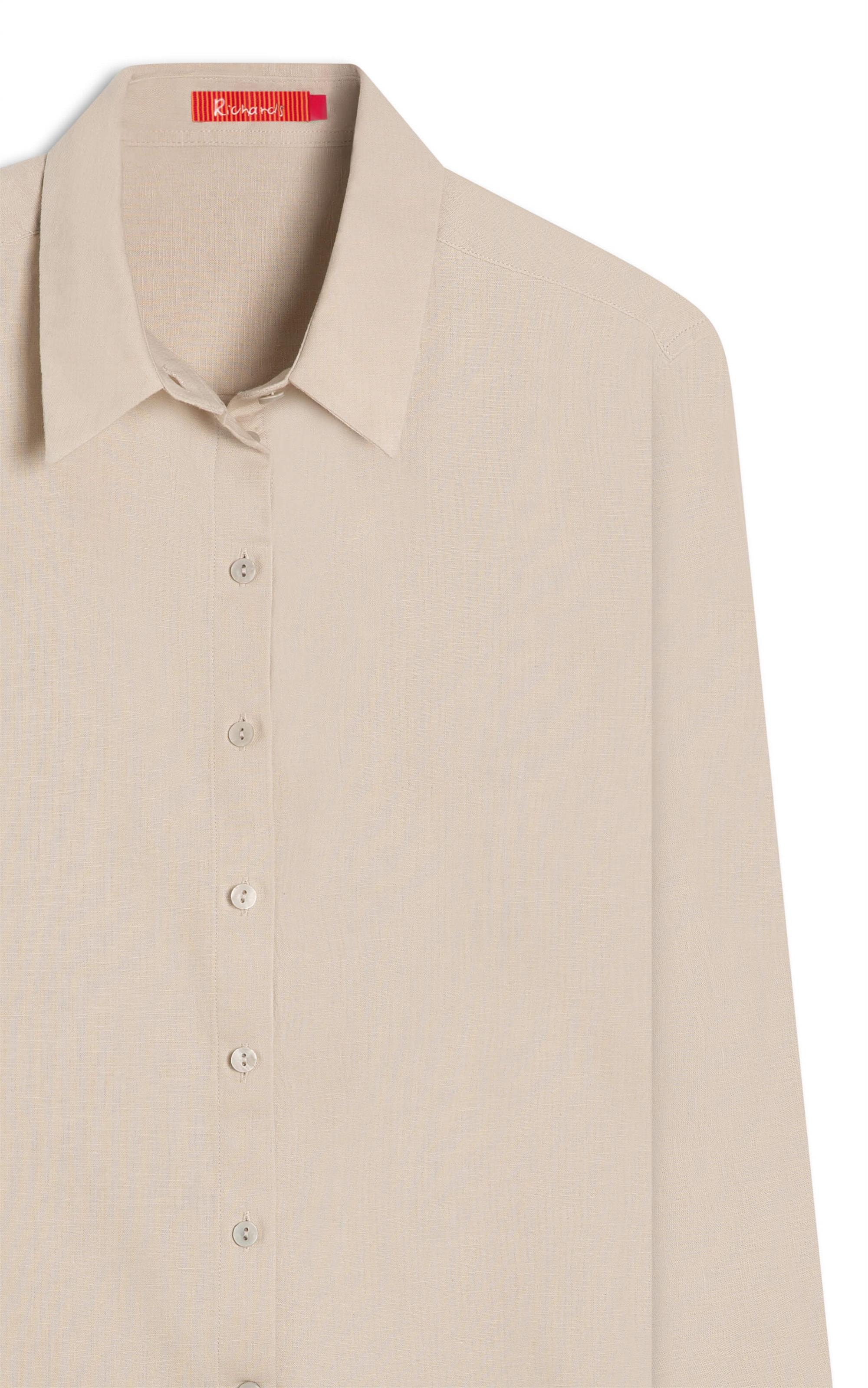 Camisa Linho  Piva  Feminino Gelo