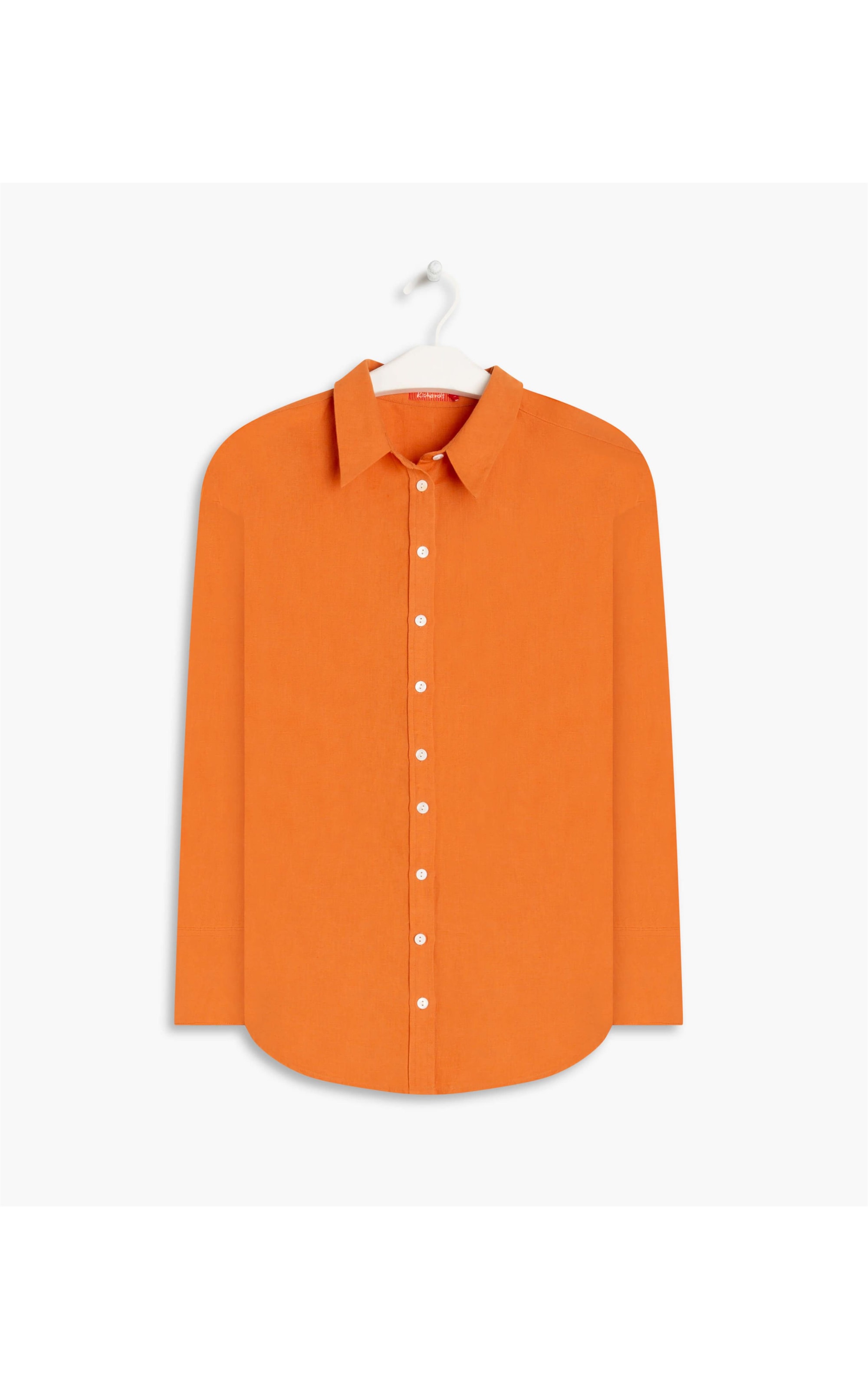 Camisa Linho  Piva  Feminino Laranja