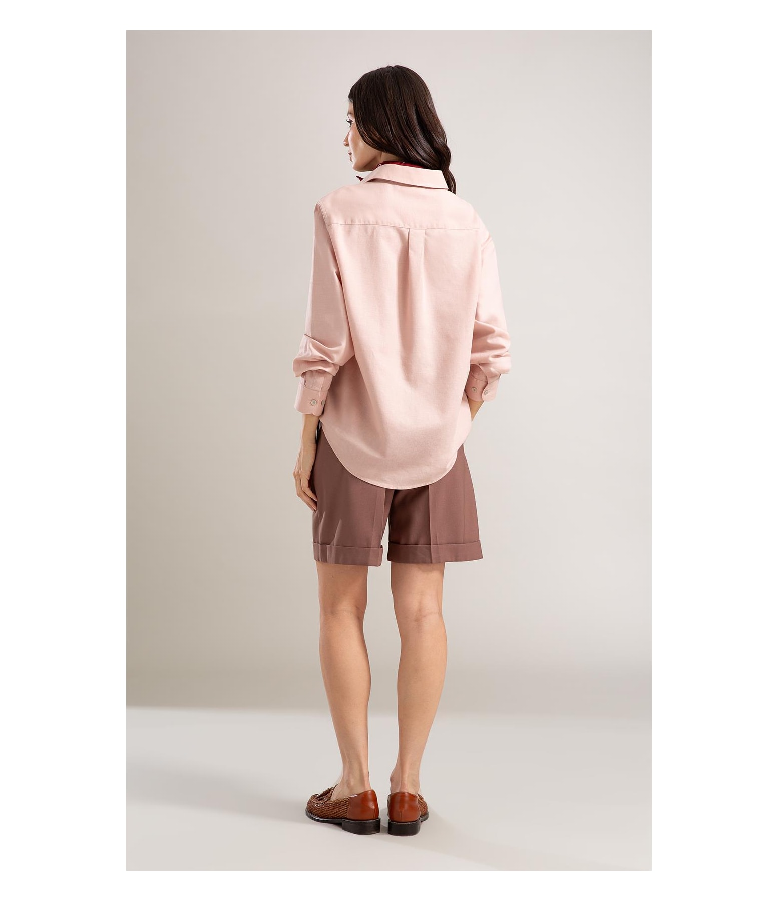 Camisa Linho  Piva  Feminino Nude