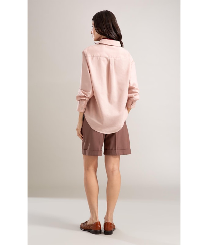 Camisa Linho  Piva  Feminino Nude