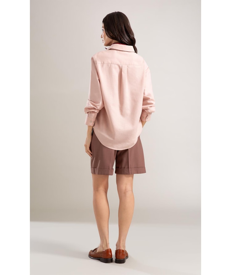Camisa Linho  Piva  Feminino Nude