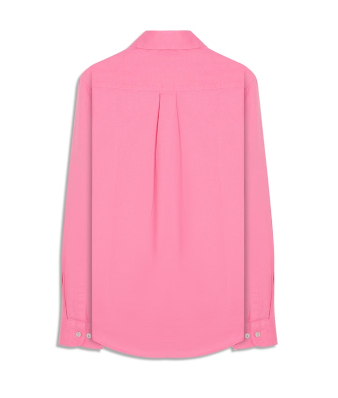 Camisa Linho  Piva  Feminino Rosa