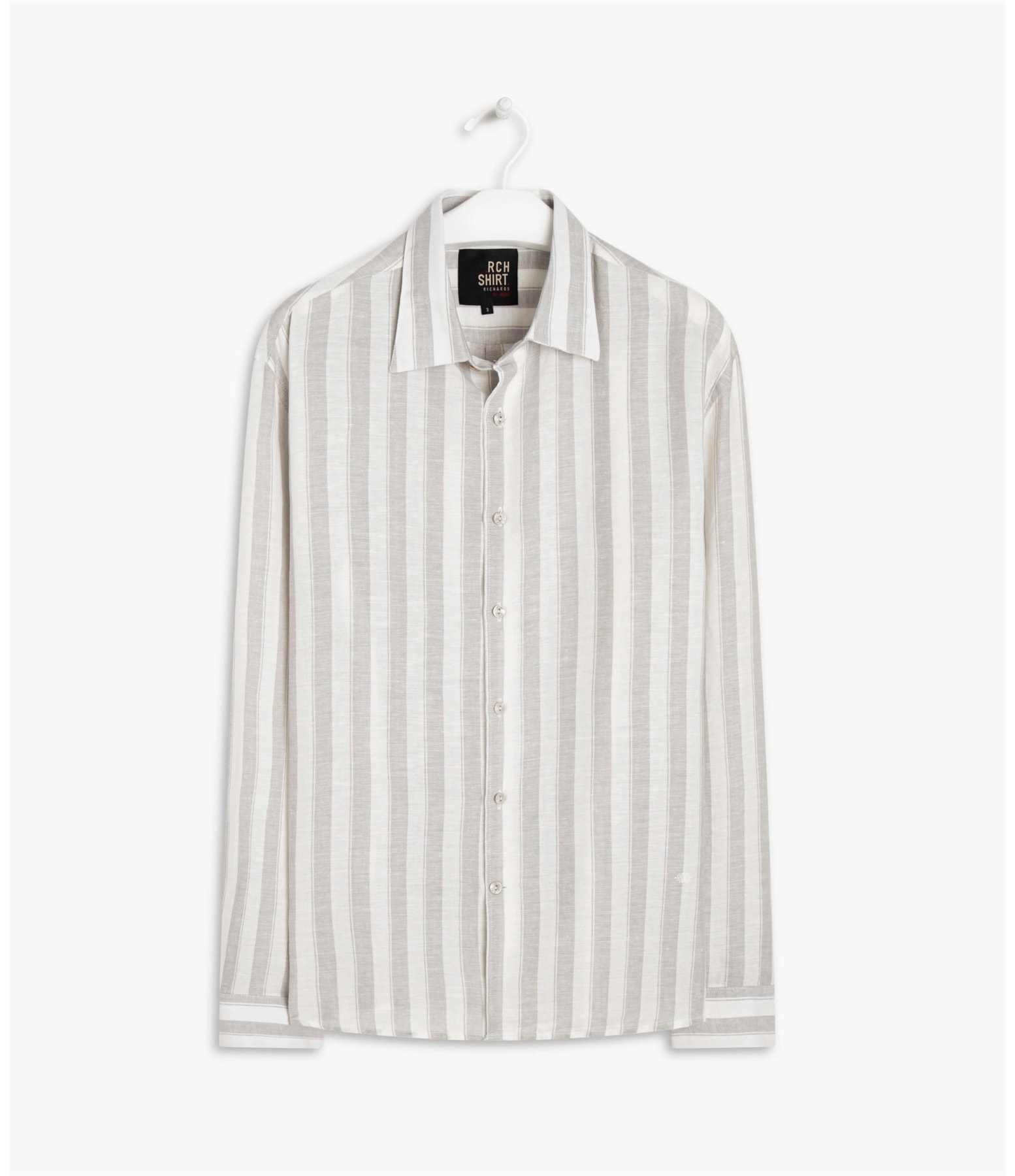 Camisa Linho  Puka Puka Cinza Claro