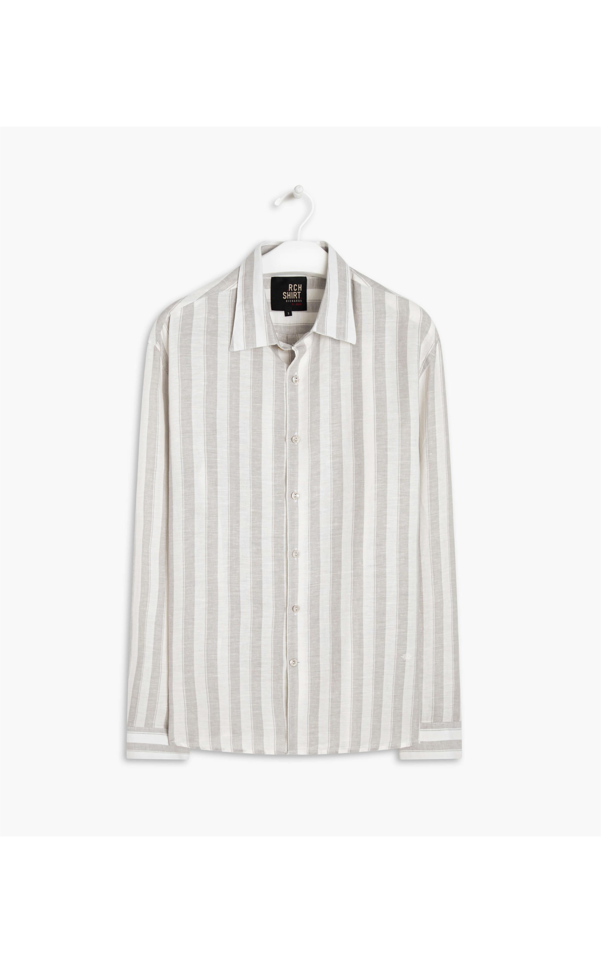 Camisa Linho  Puka Puka Cinza Claro