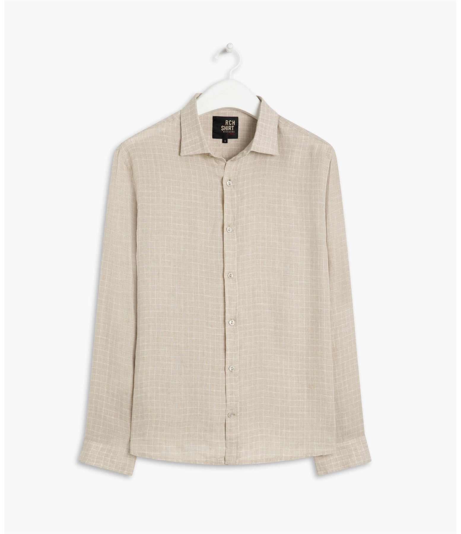 Camisa Linho  Puro  Caetano Bege