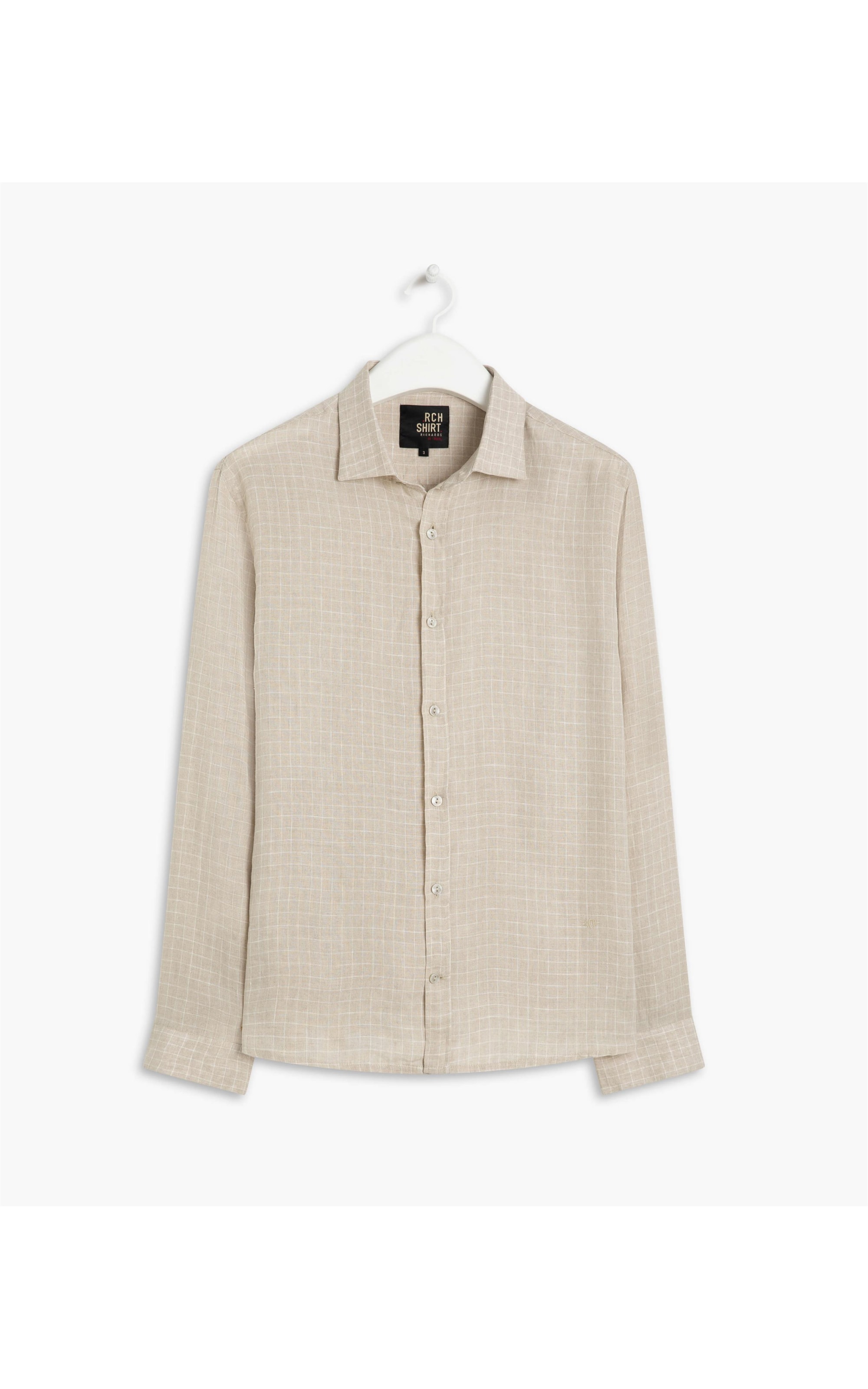 Camisa Linho  Puro  Caetano Bege