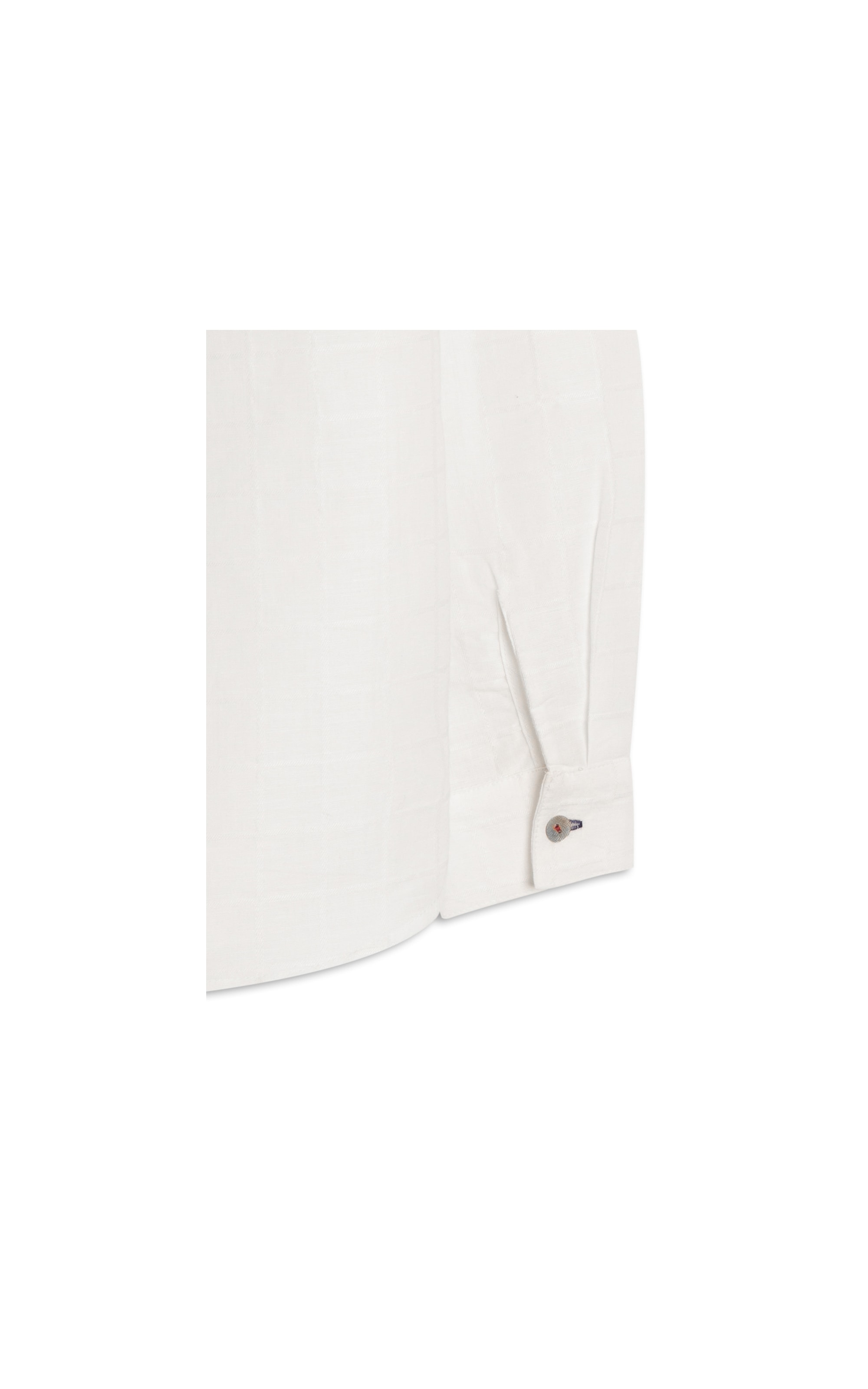  Camisa Linho  Regi  Checks Branco