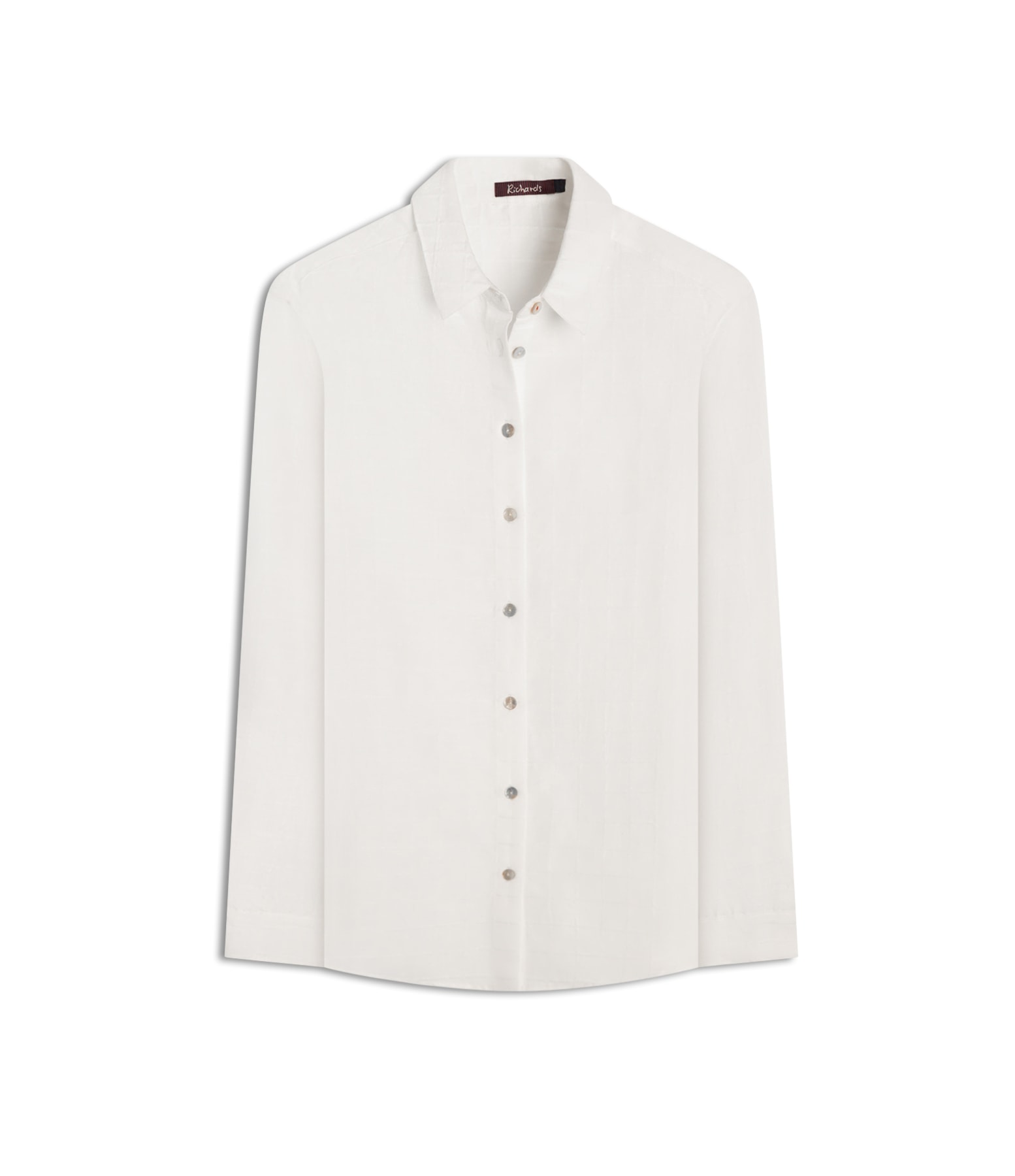  Camisa Linho  Regi  Checks Branco