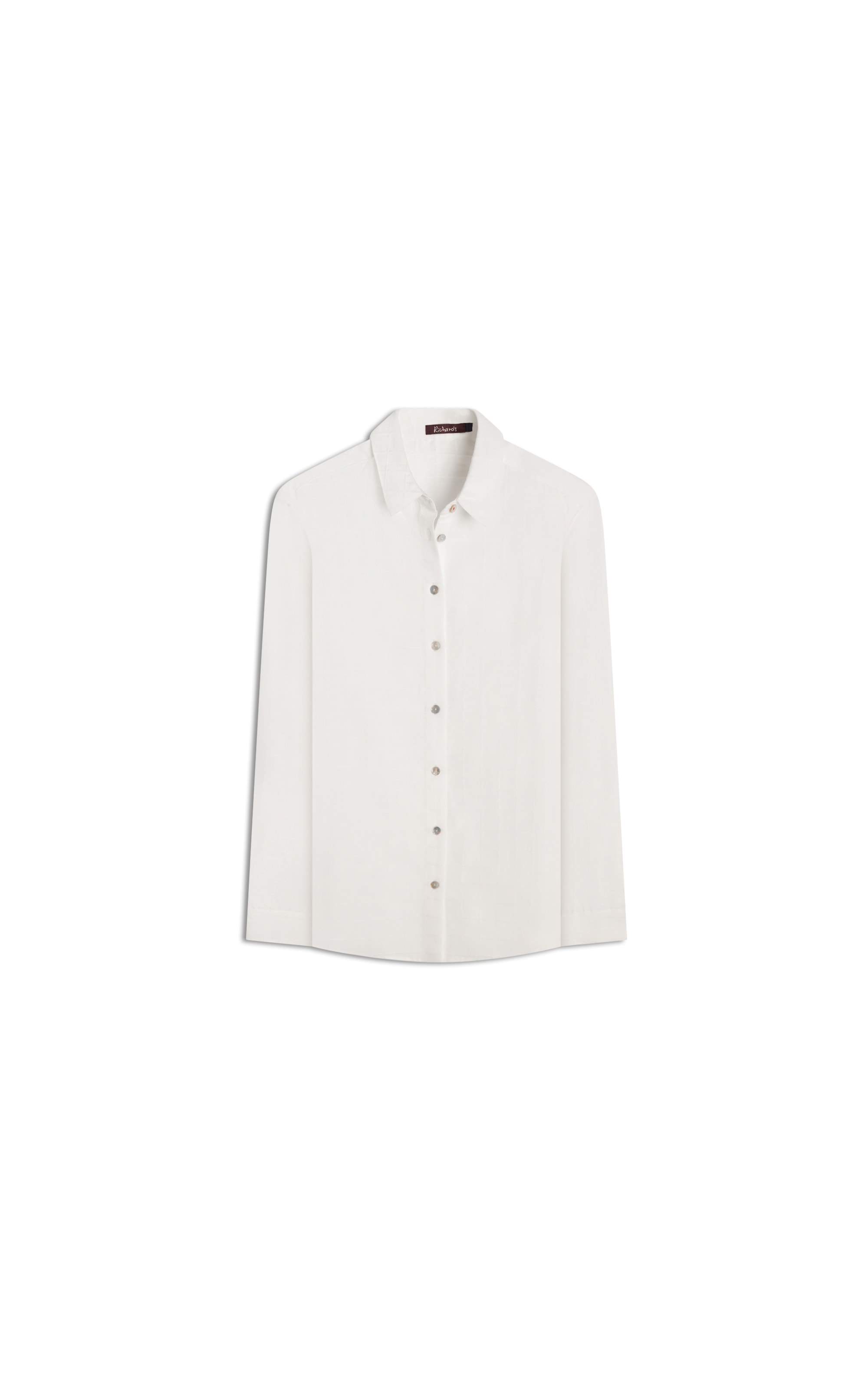  Camisa Linho  Regi  Checks Branco