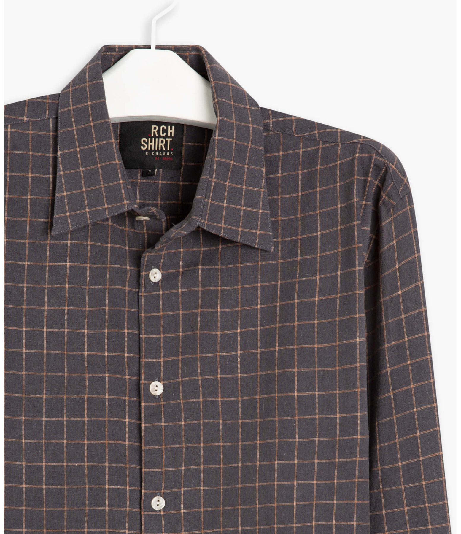 Camisa Linho  Renan Chumbo Mescla