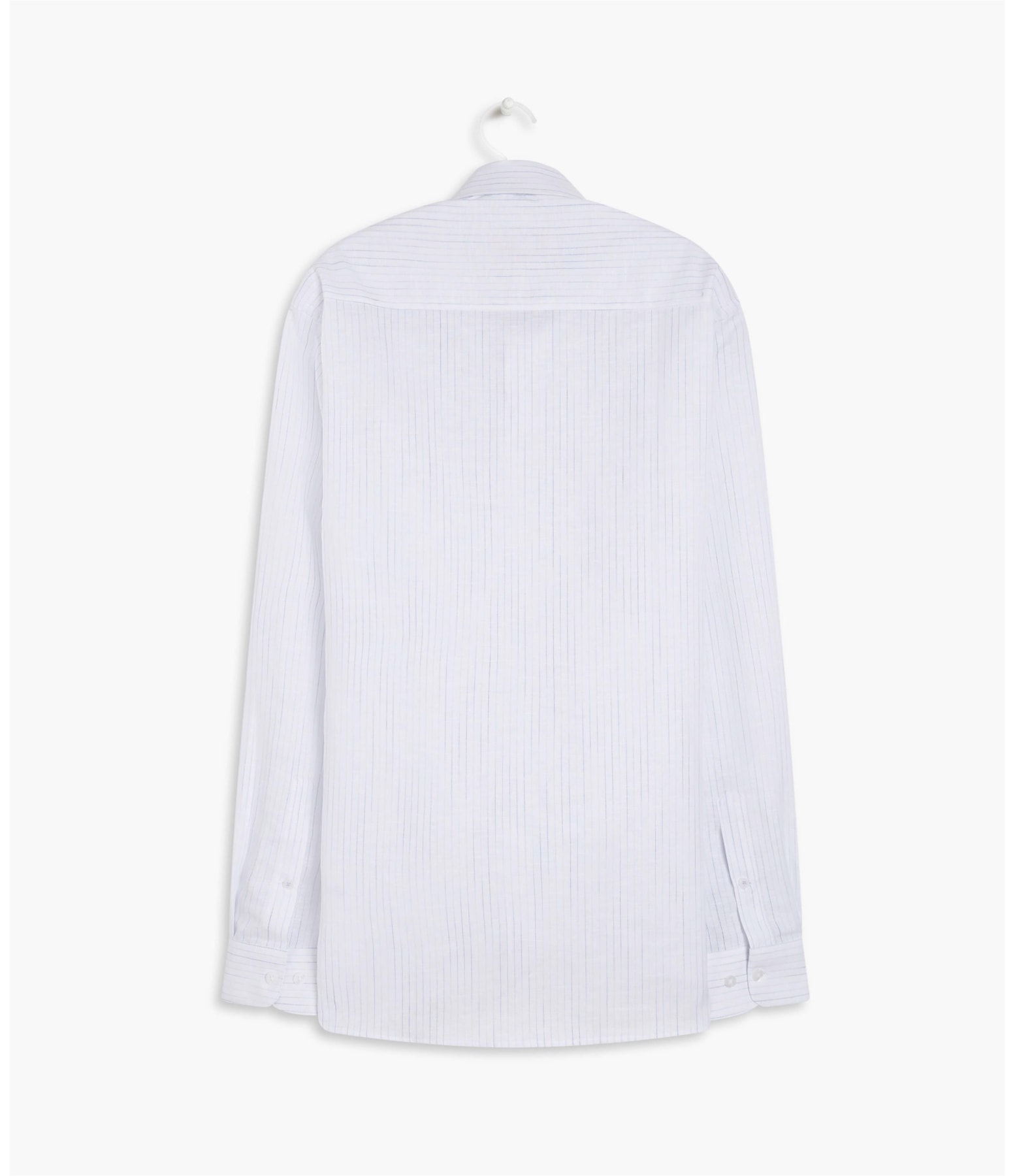 Camisa Linho  Renato Listrada Ml Azul Bic