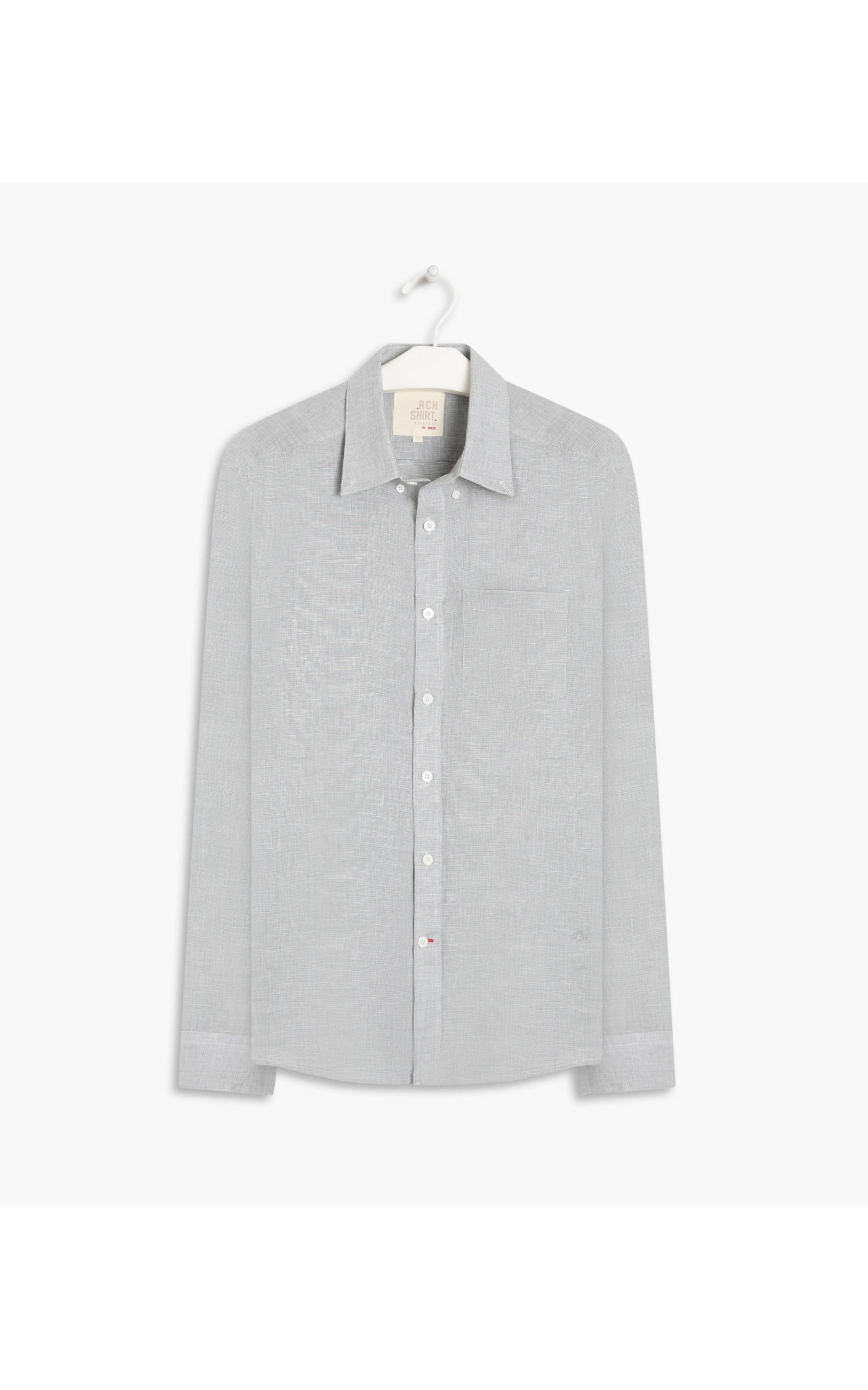 Camisa Linho  Ryan Cinza Claro
