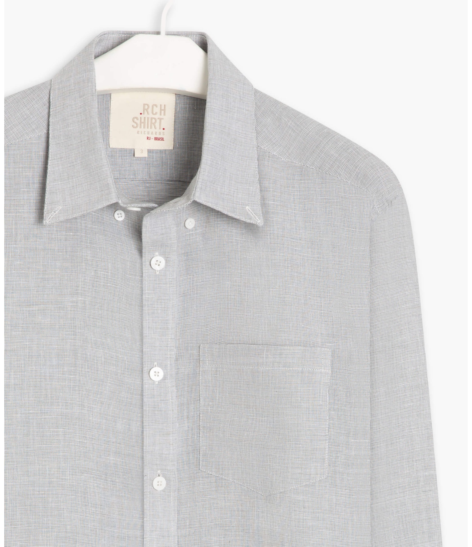 Camisa Linho  Ryan Cinza Claro