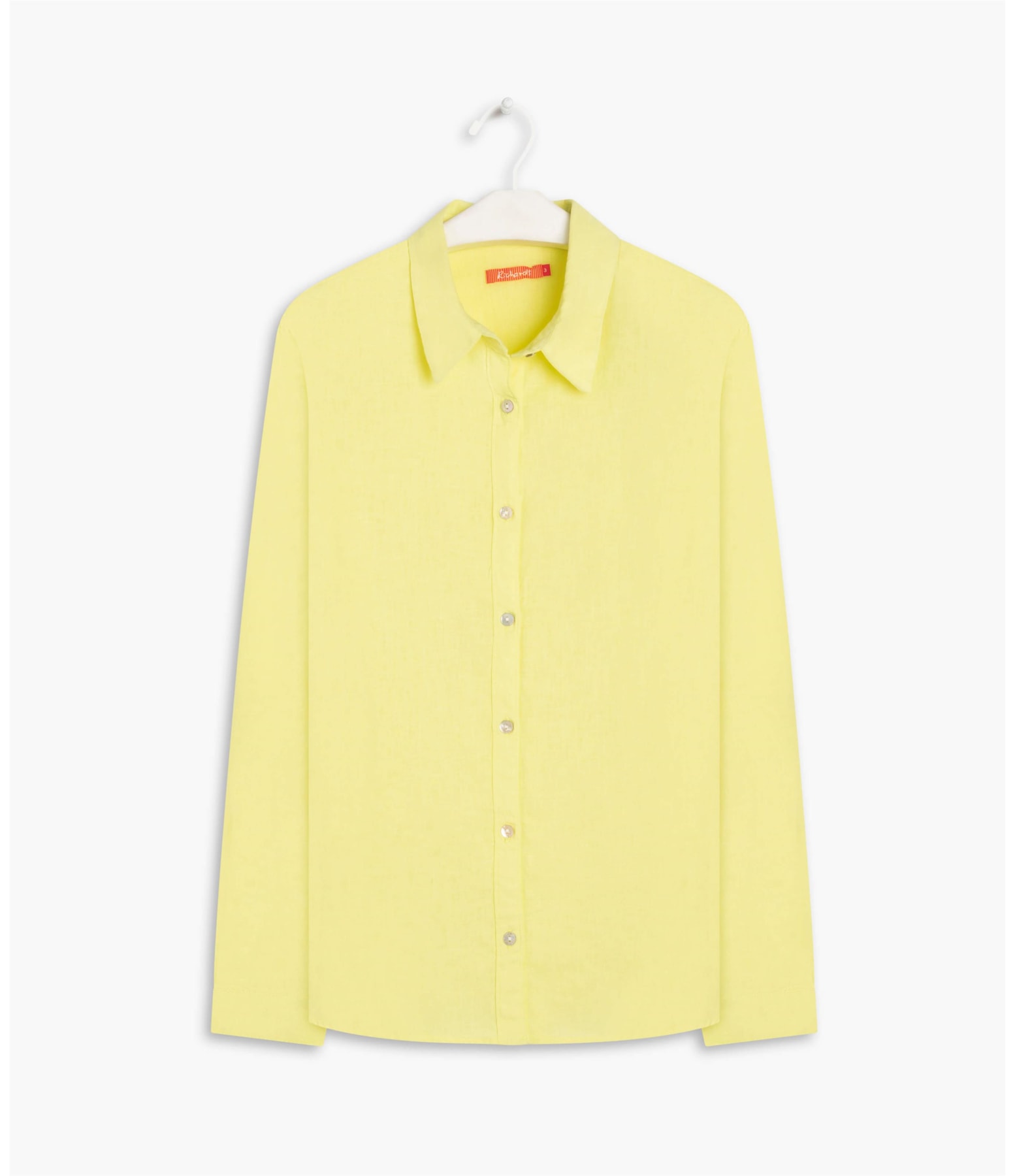 Camisa Linho  Sardenha Amarelo Limao