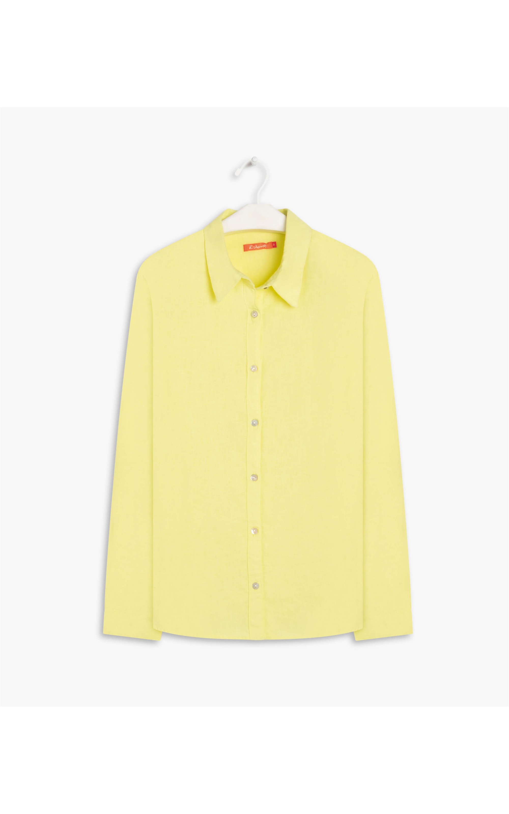 Camisa Linho  Sardenha Amarelo Limao