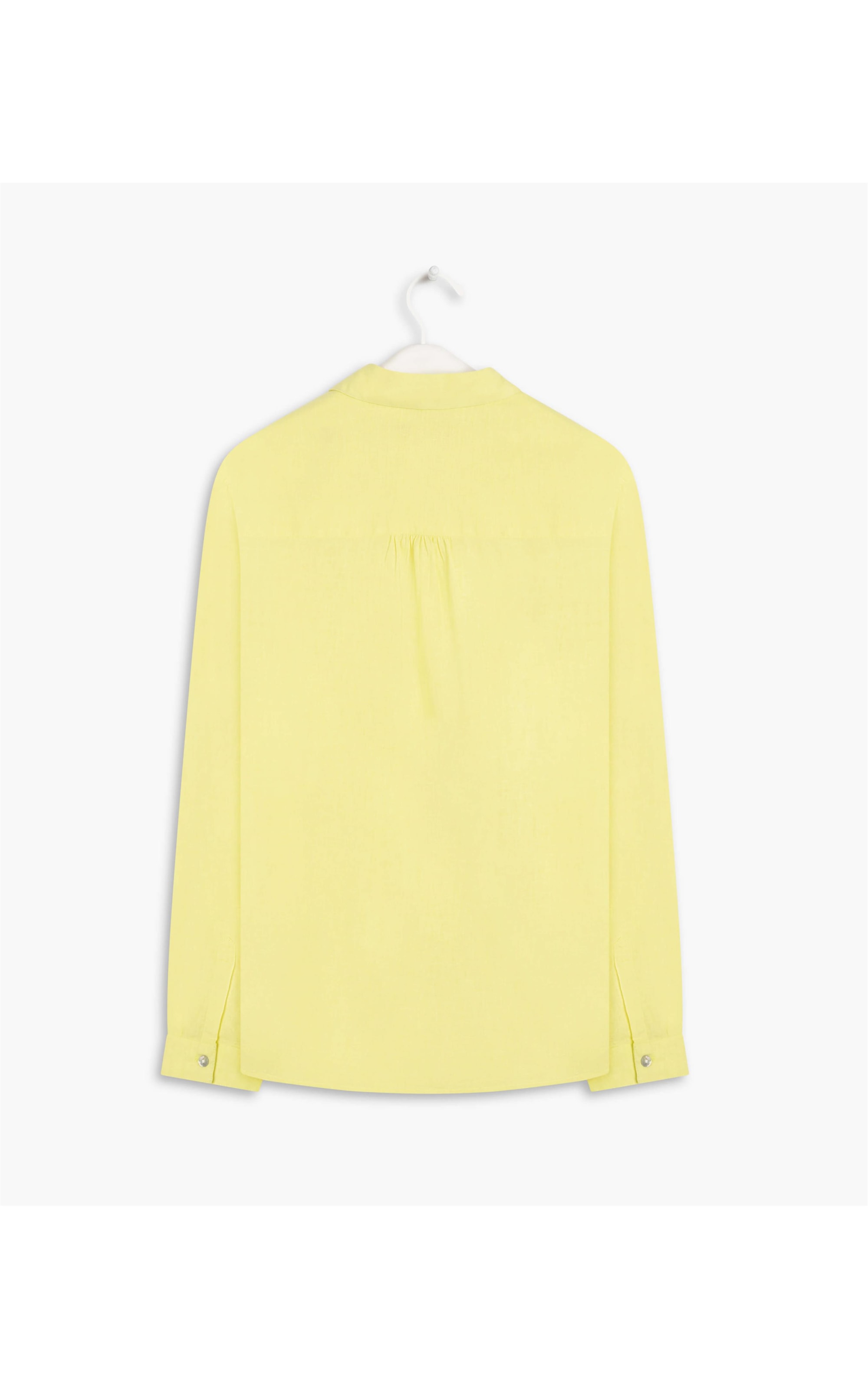 Camisa Linho  Sardenha Amarelo Limao