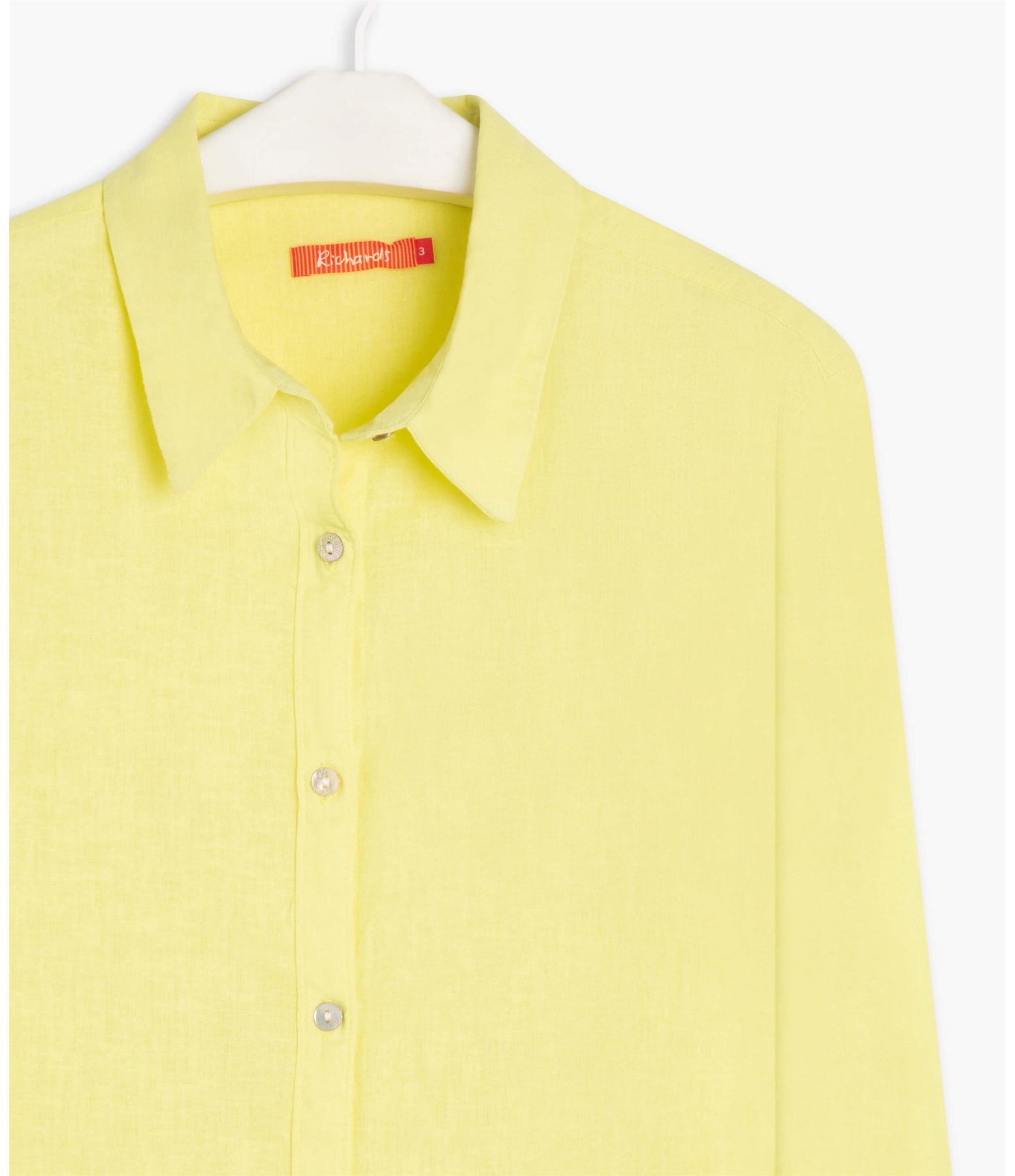 Camisa Linho  Sardenha Amarelo Limao