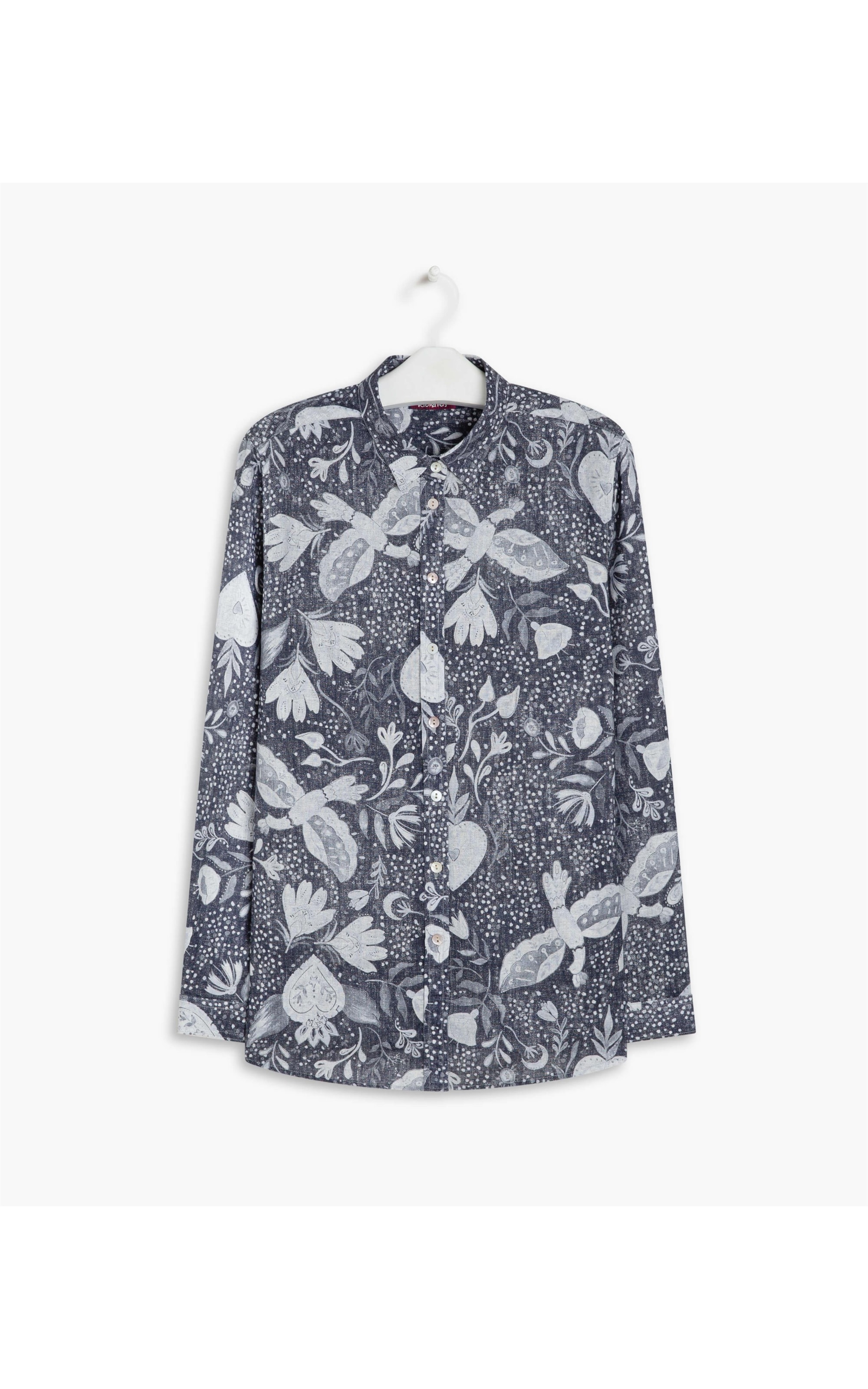 Camisa Linho  Sardenha Corazon Purple Blue
