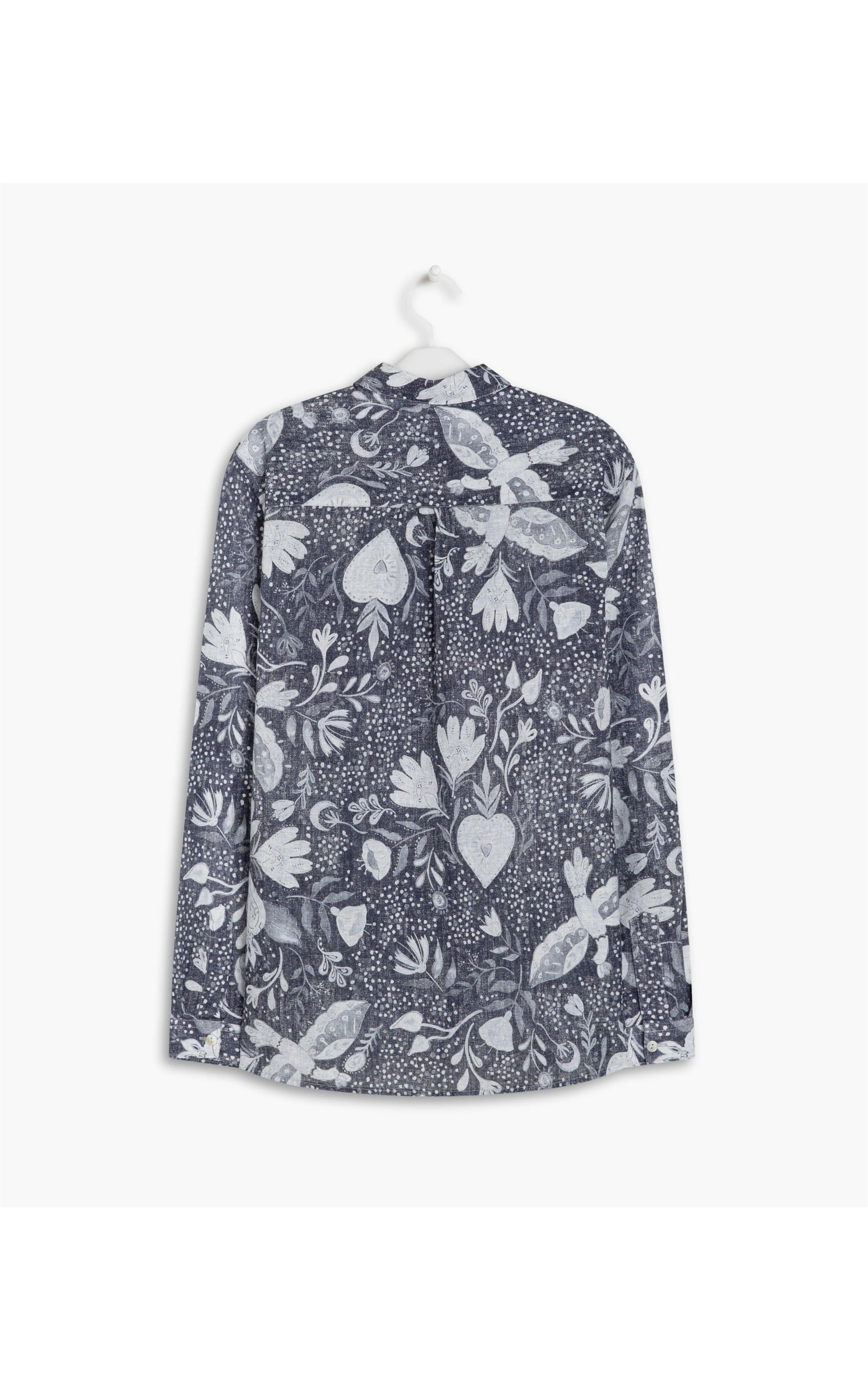 Camisa Linho  Sardenha Corazon Purple Blue