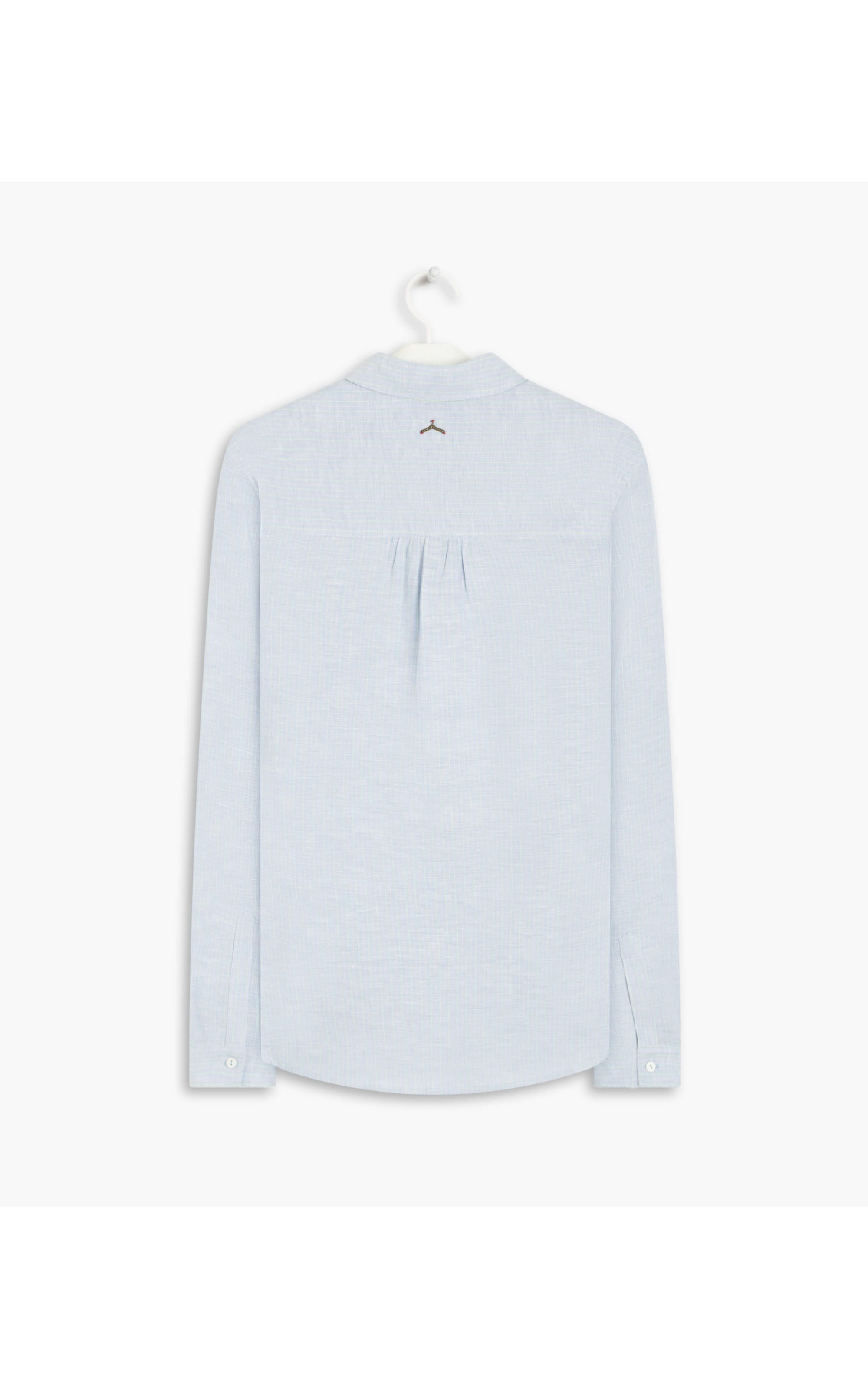 Camisa Linho  Sardenha Ft Oasis Verano Azul Claro