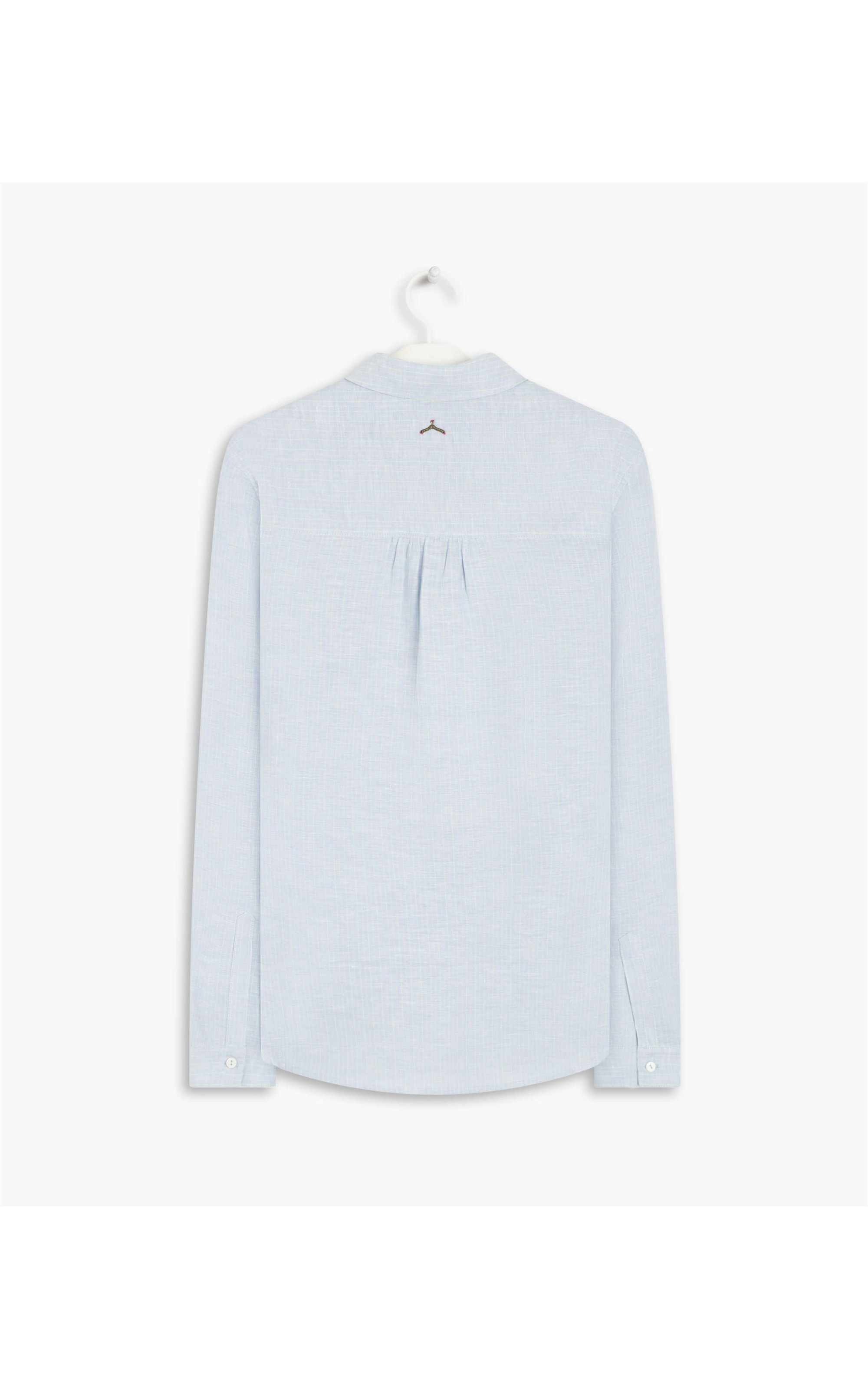 Camisa Linho  Sardenha Ft Oasis Verano Azul Claro