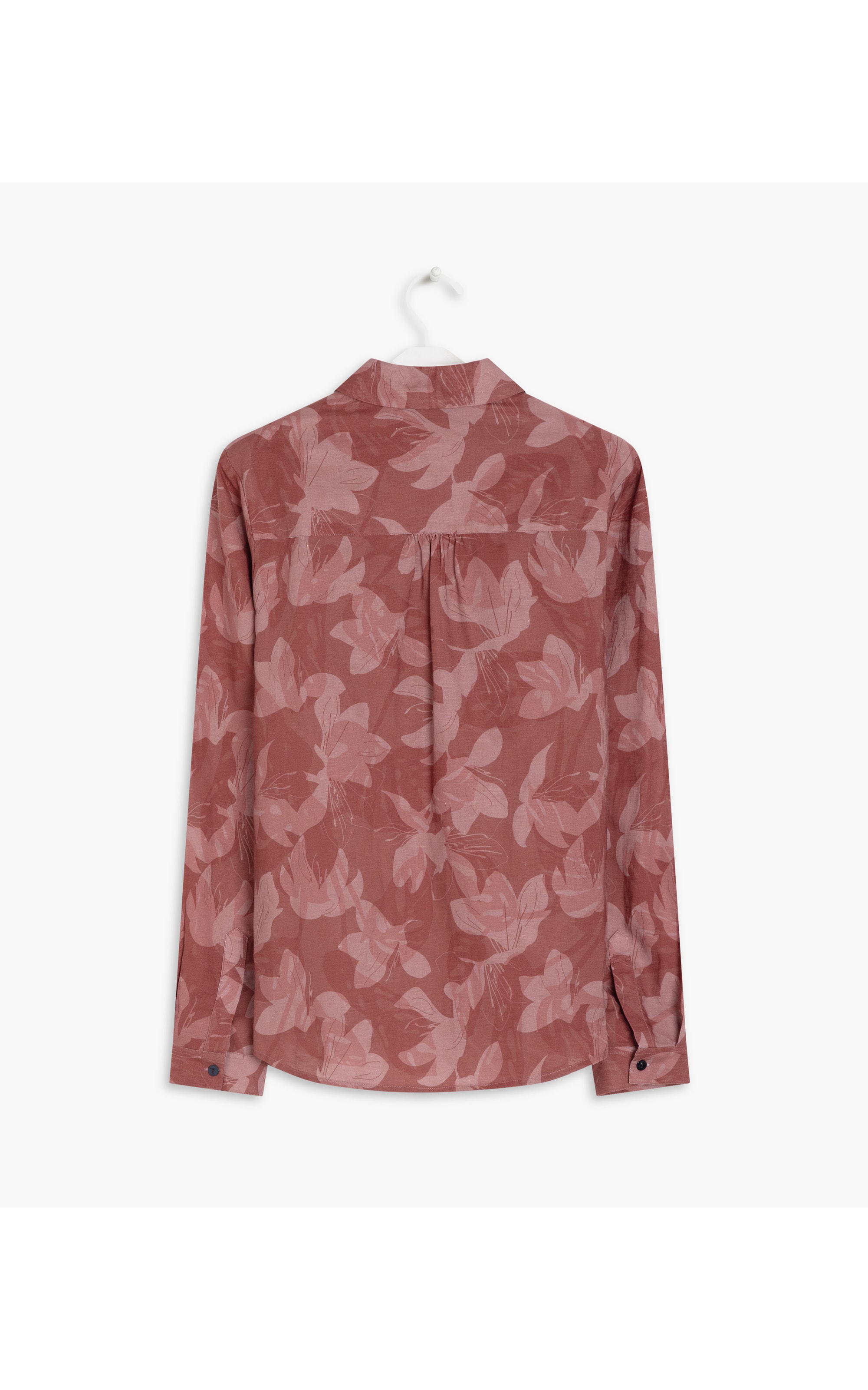  Camisa Linho  Sardenha  Monstera Rosa Velho