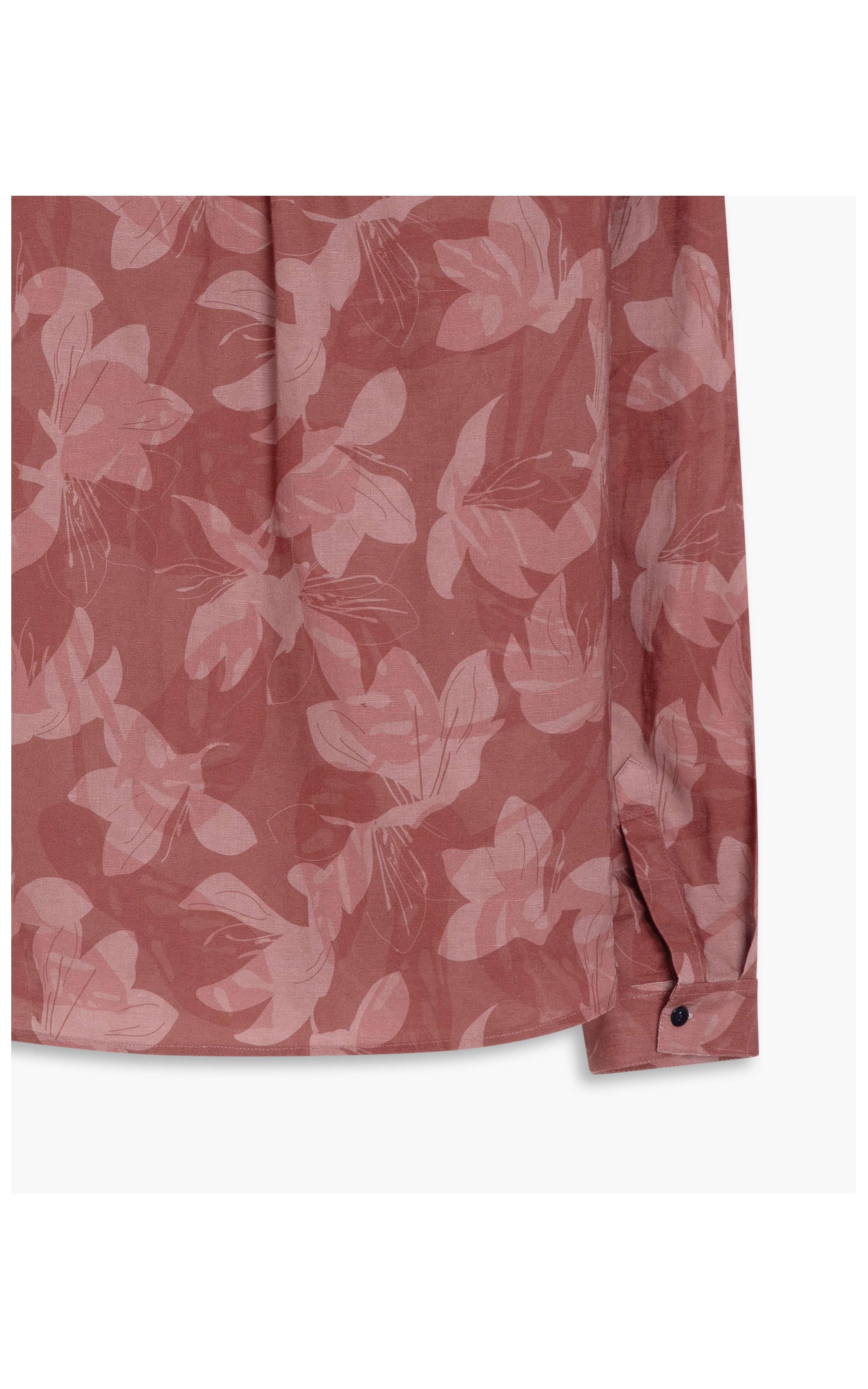  Camisa Linho  Sardenha  Monstera Rosa Velho