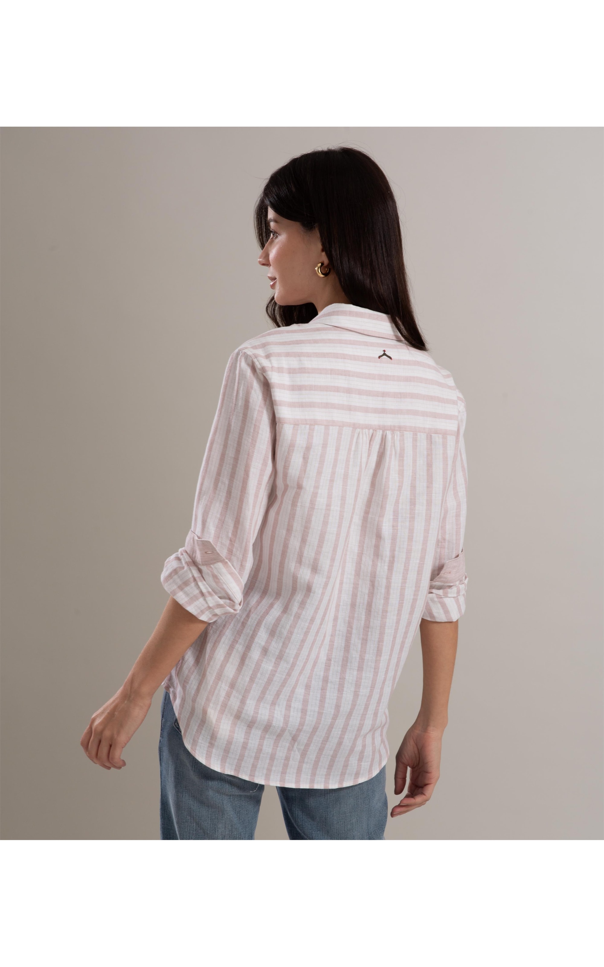 Camisa Linho  Sardenha  Rose Verano Rosê