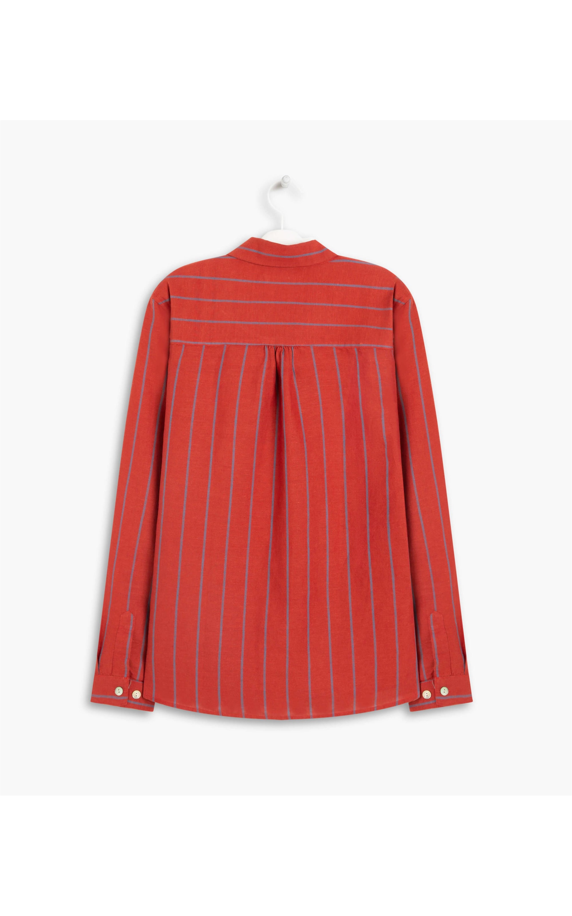Camisa Linho  Sardenha Stripe  Feminino Marinho