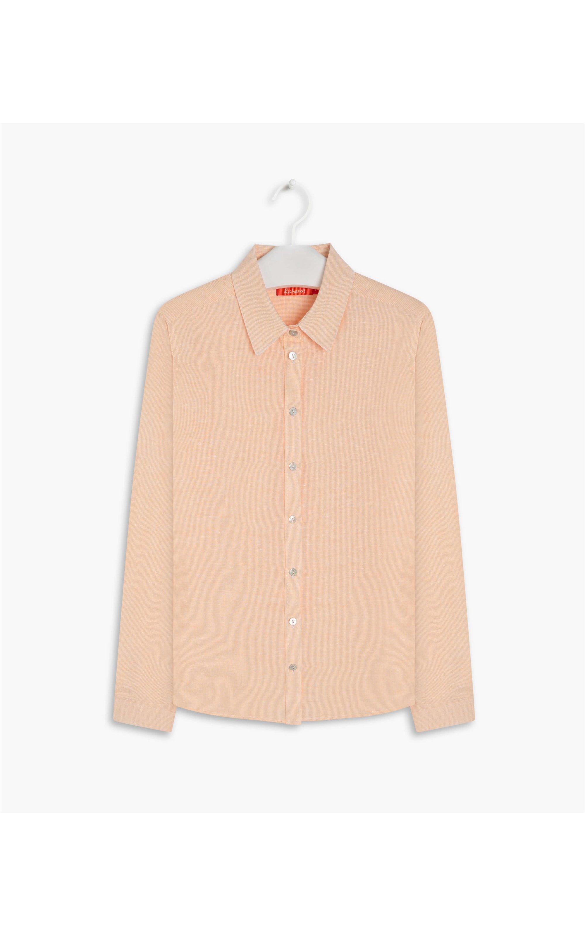Camisa Linho  Sardenha Stripe Laranja