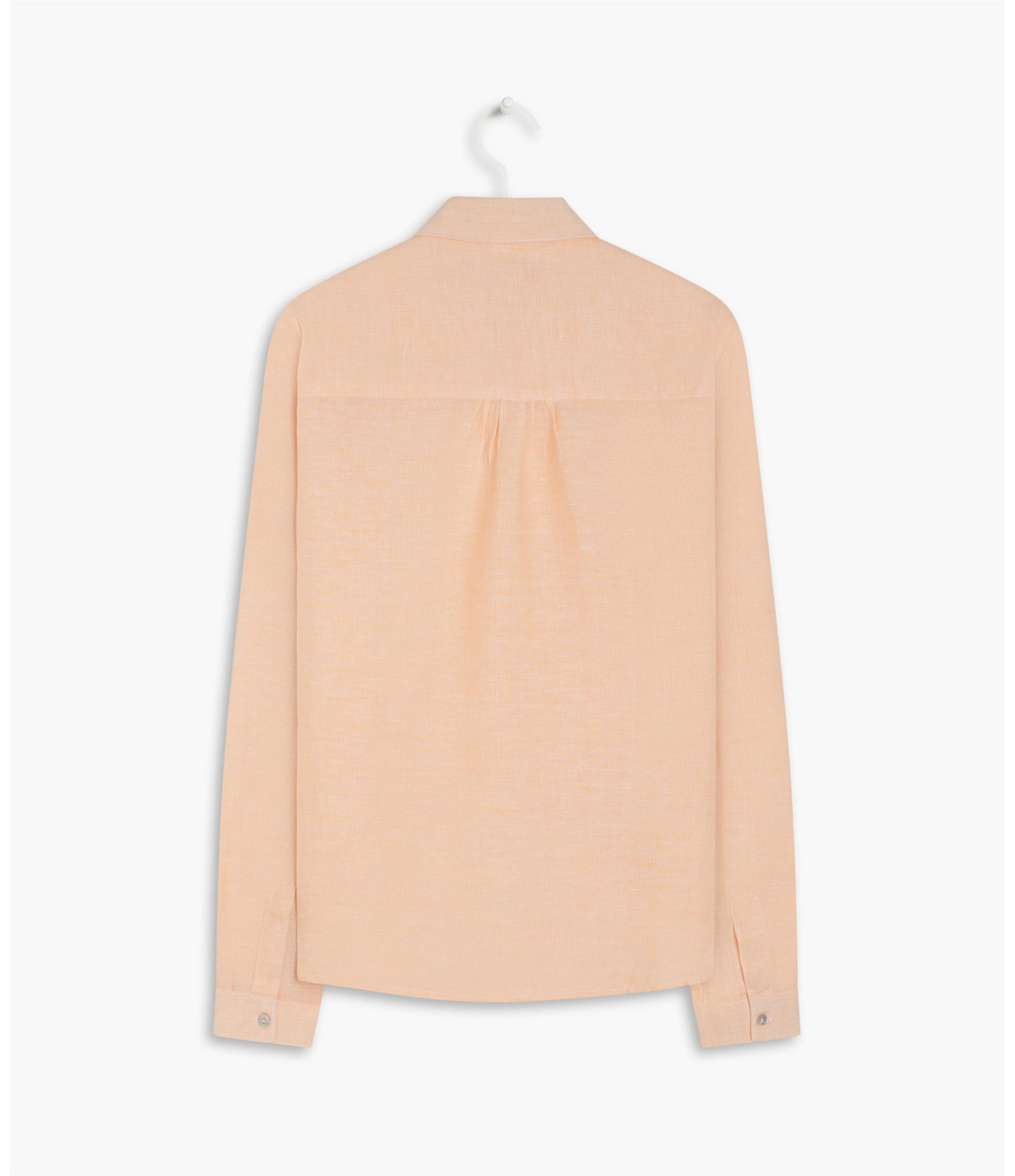 Camisa Linho  Sardenha Stripe Laranja