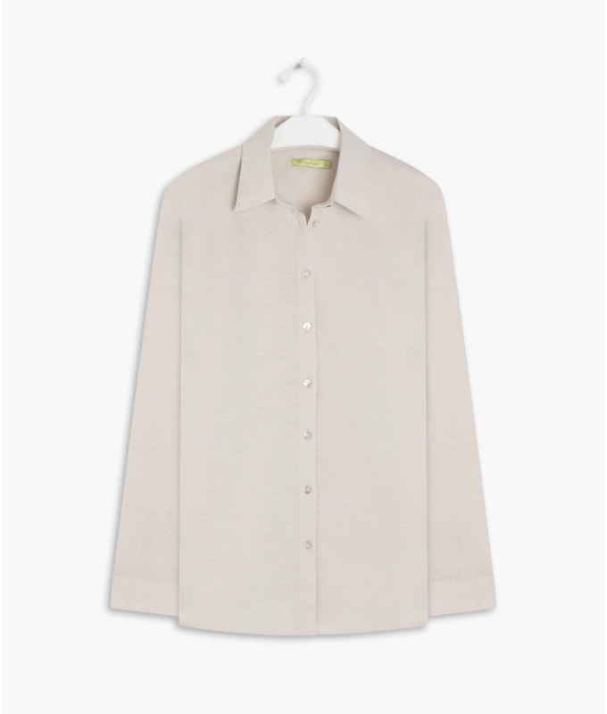 Camisa Linho  Selina Areia