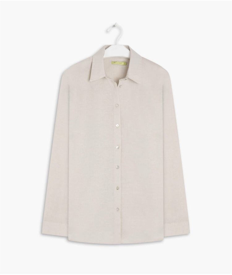 Camisa Linho  Selina Areia