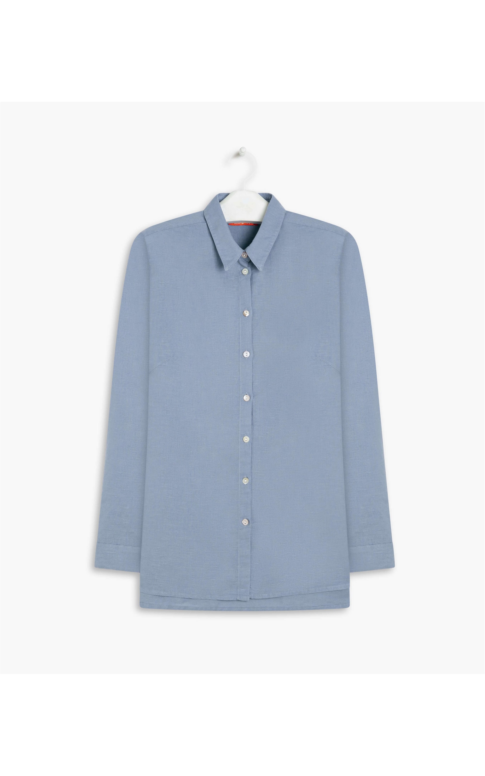 Camisa Linho  Selina Azul Bic