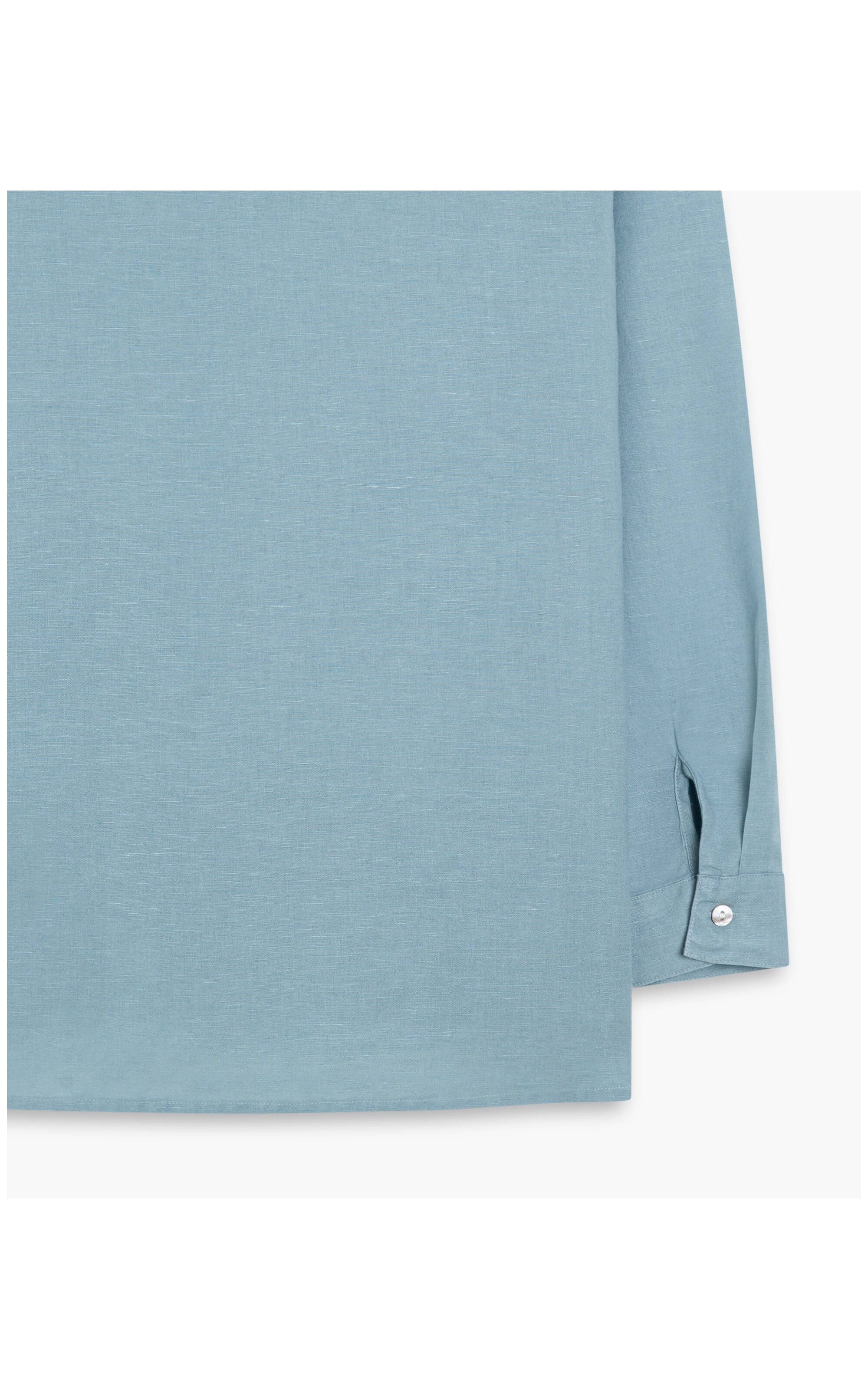Camisa Linho  Selina Azul Chofer