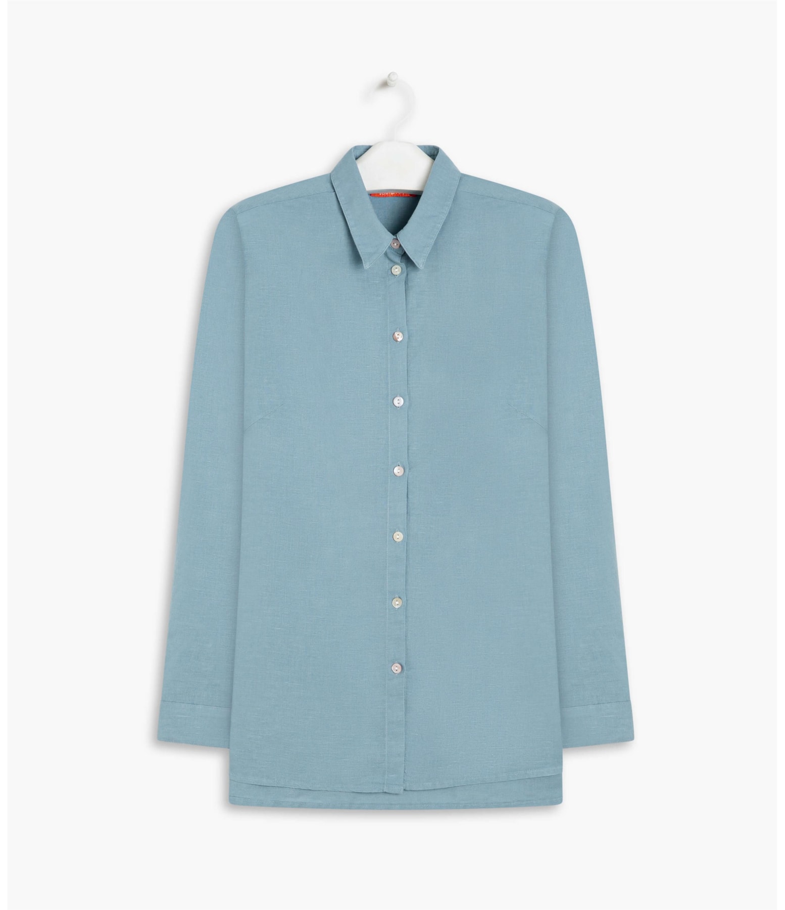 Camisa Linho  Selina Azul Chofer